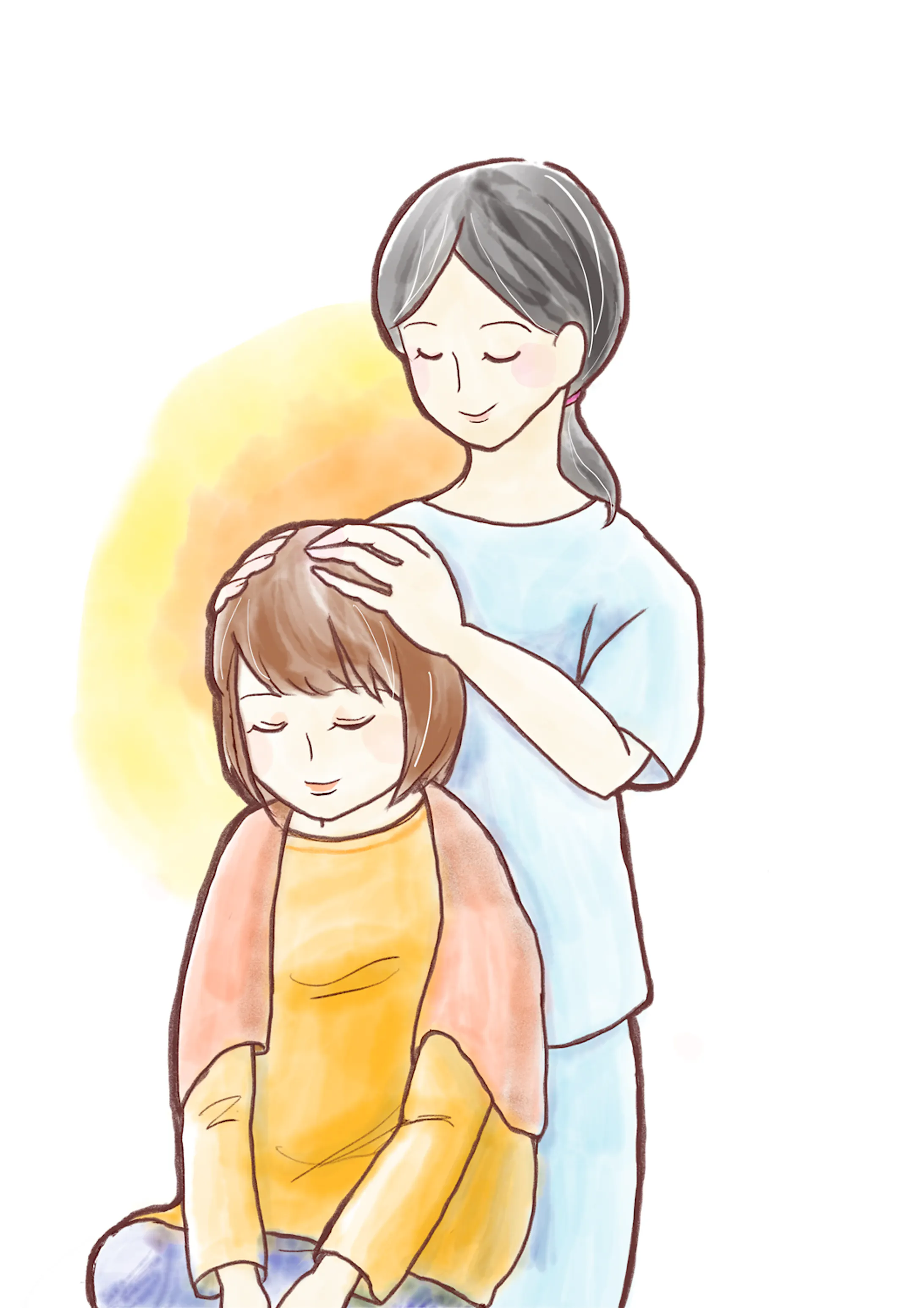 よもぎ蒸し 耳つぼ チャンピサージイラスト
