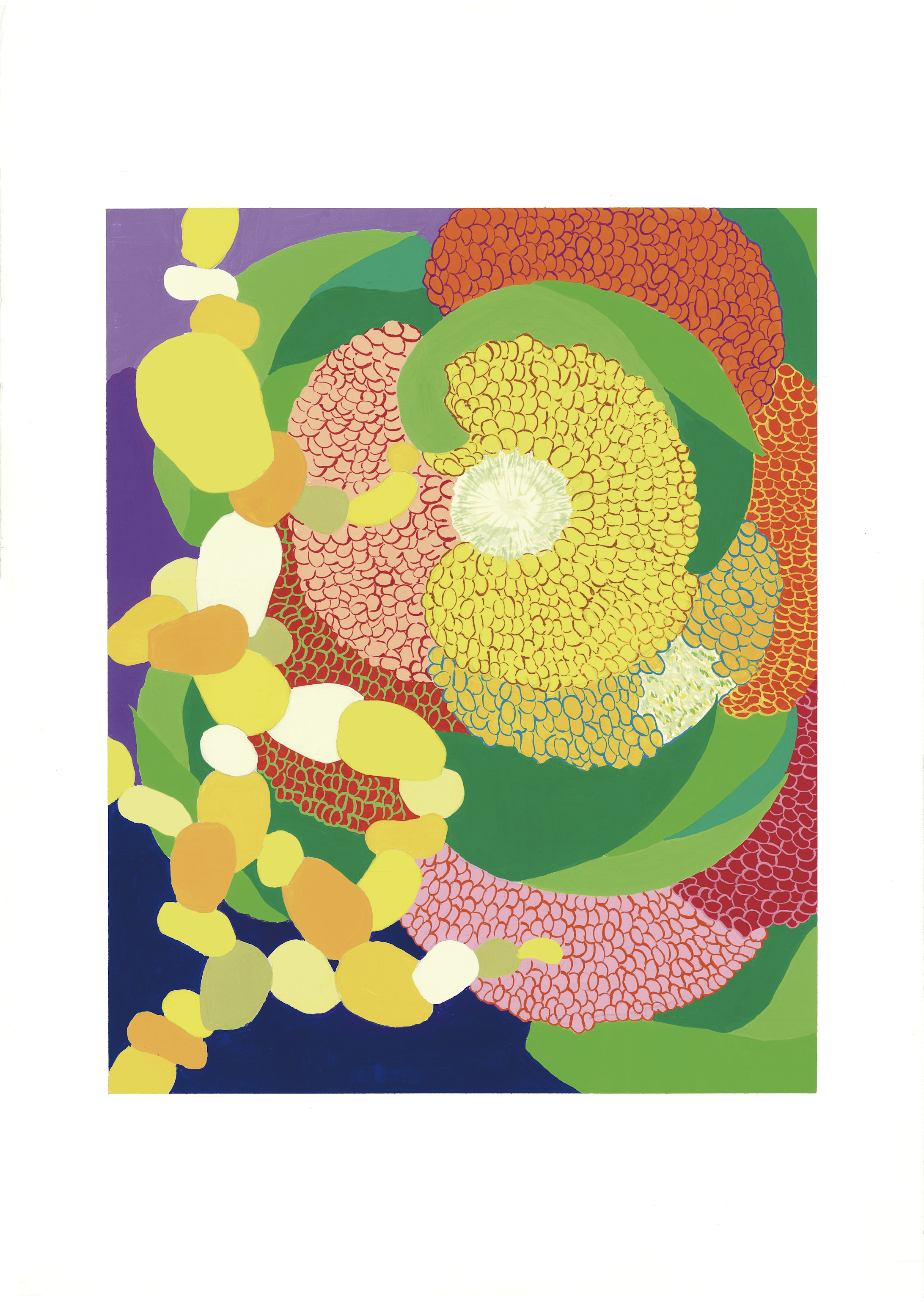 平面構成　野菜or果物の平面構成-1