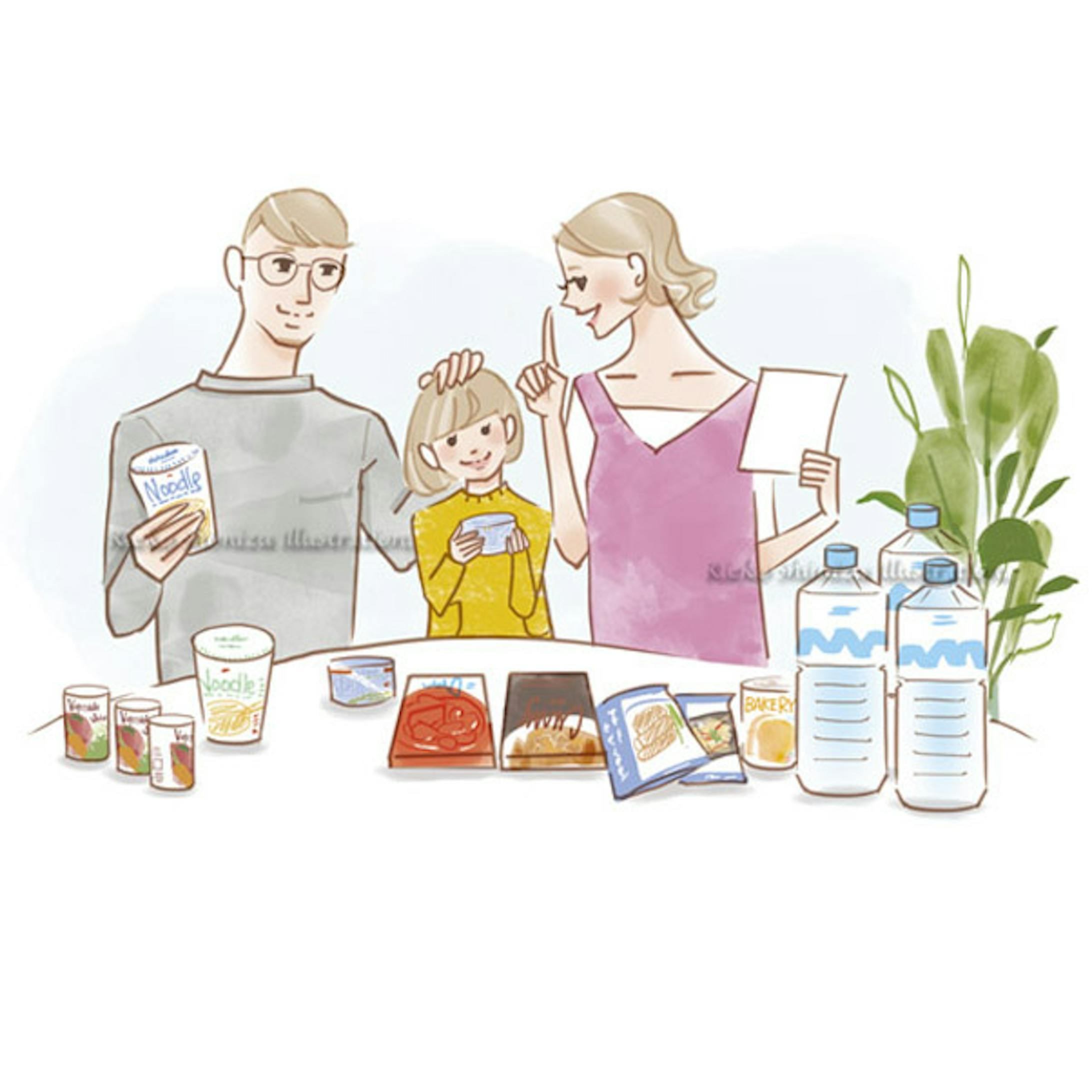 サニクリーン西日本 季刊誌 家族のイラスト サニクリーン西日本 季刊誌 家族のイラスト