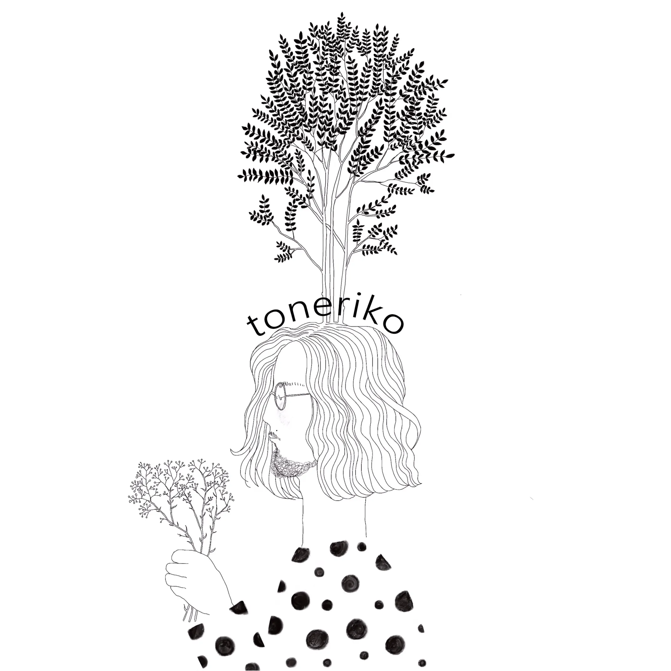 ヘアサロンtonerikoさん Web グッズ用イラスト ヘアサロンtonerikoさん Web グッズ用イラスト