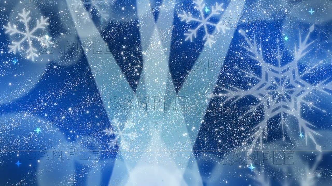 【歌枠向け】動く配信画面 ー winter ー