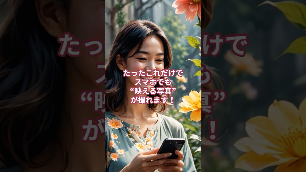 一瞬で“おしゃれ写真”になる！スマホ撮影の裏ワザ！