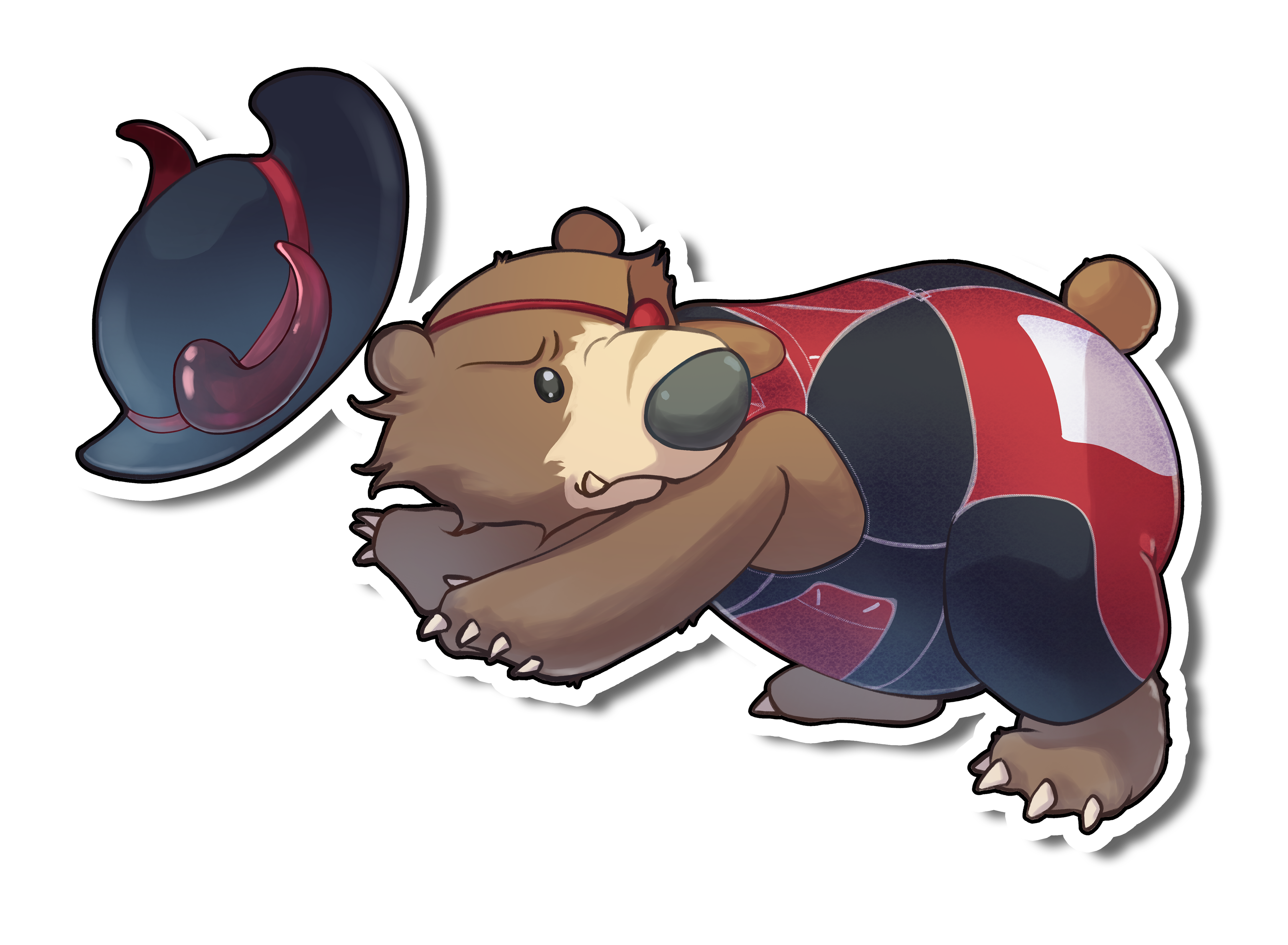 （依頼絵）アイコン　クマ（鉄拳8二次創作）2-1