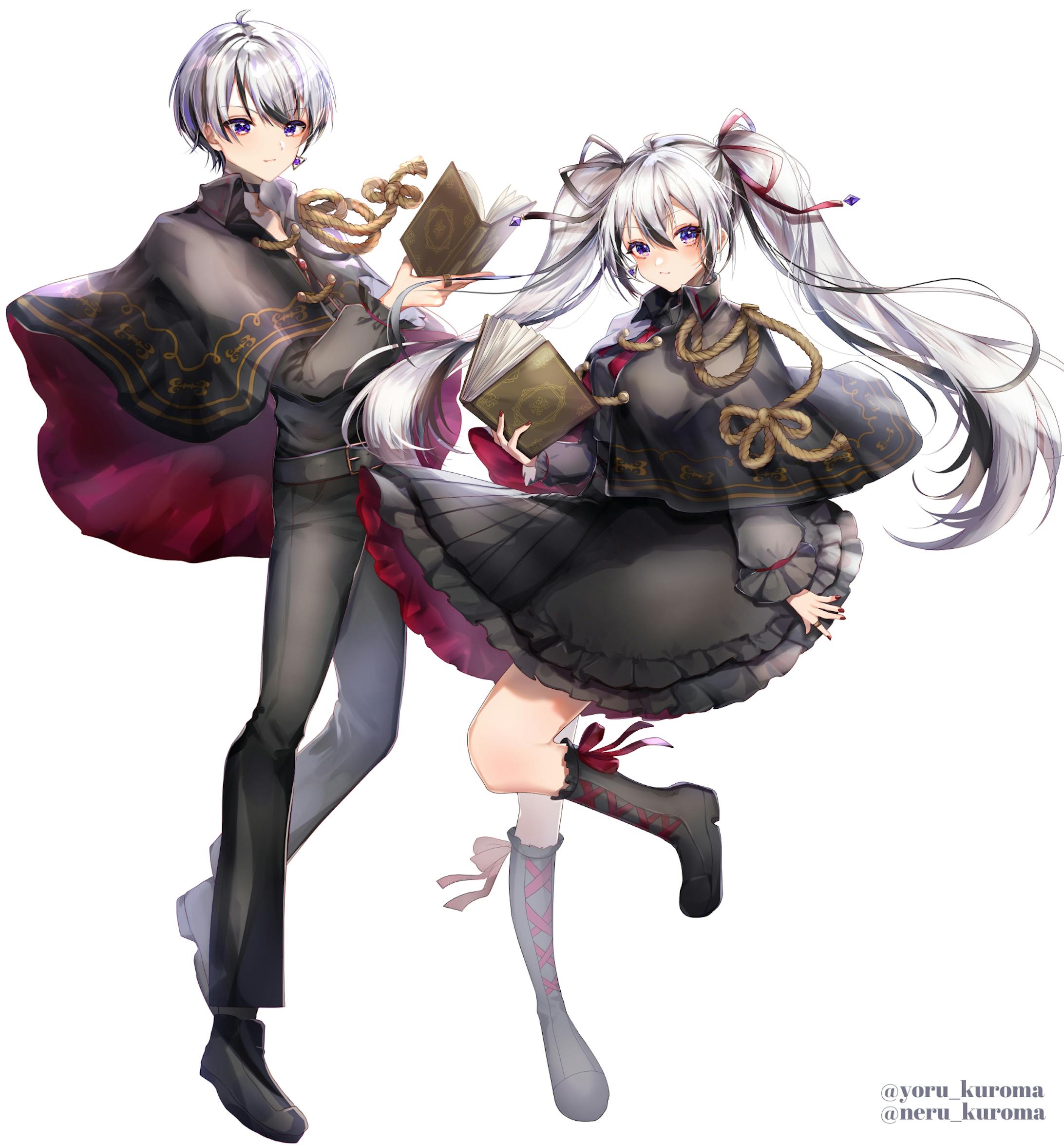 Vtuber 黒魔ヨル 黒魔ネル描き起こし Vtuber 黒魔ヨル 黒魔ネル描き起こし