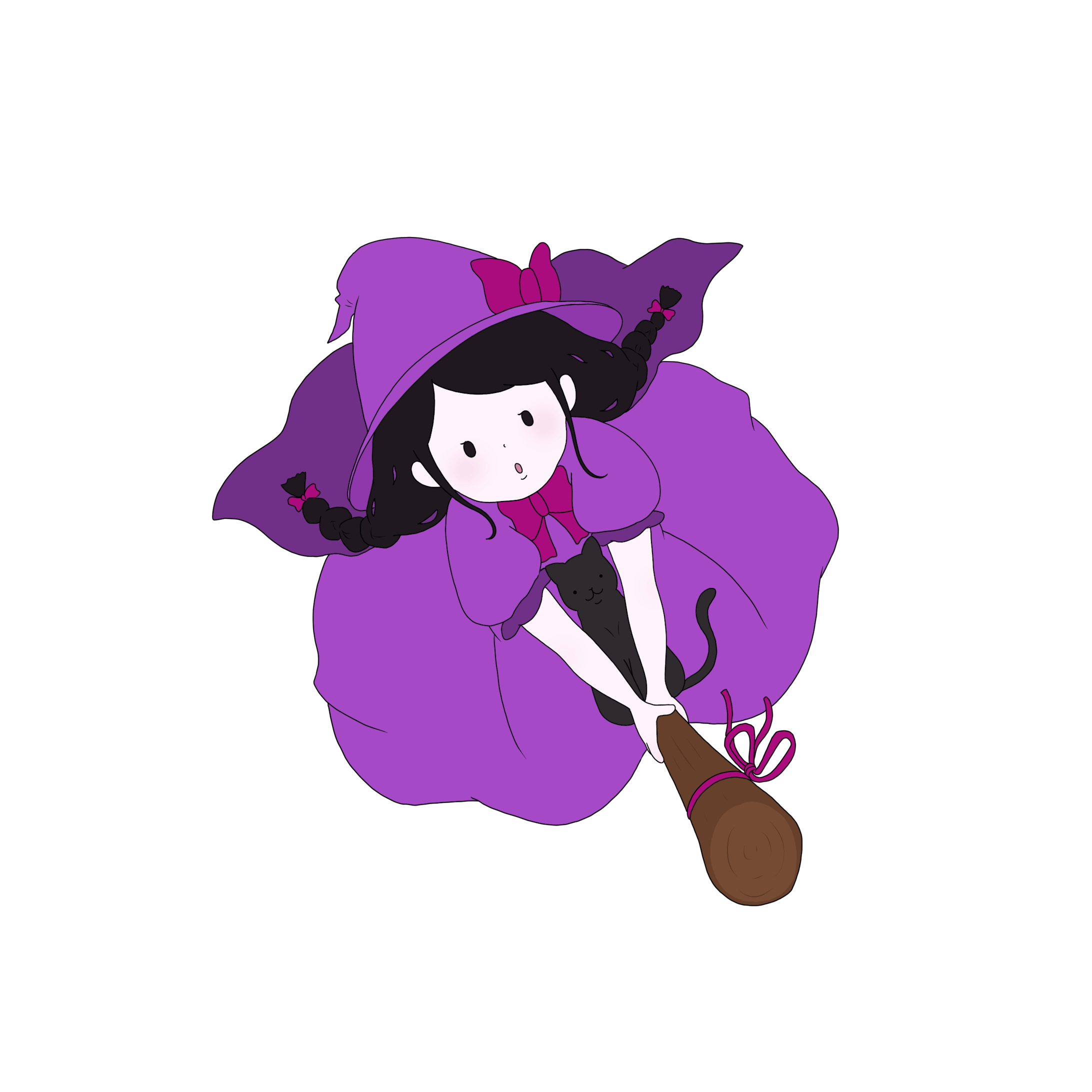【イラスト】紫-1