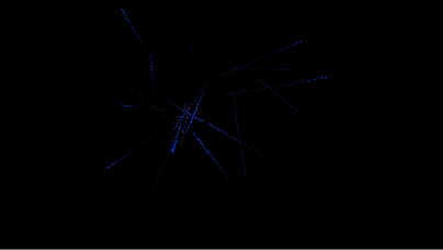 Gaussianのサンプル。点群に対して適用できる