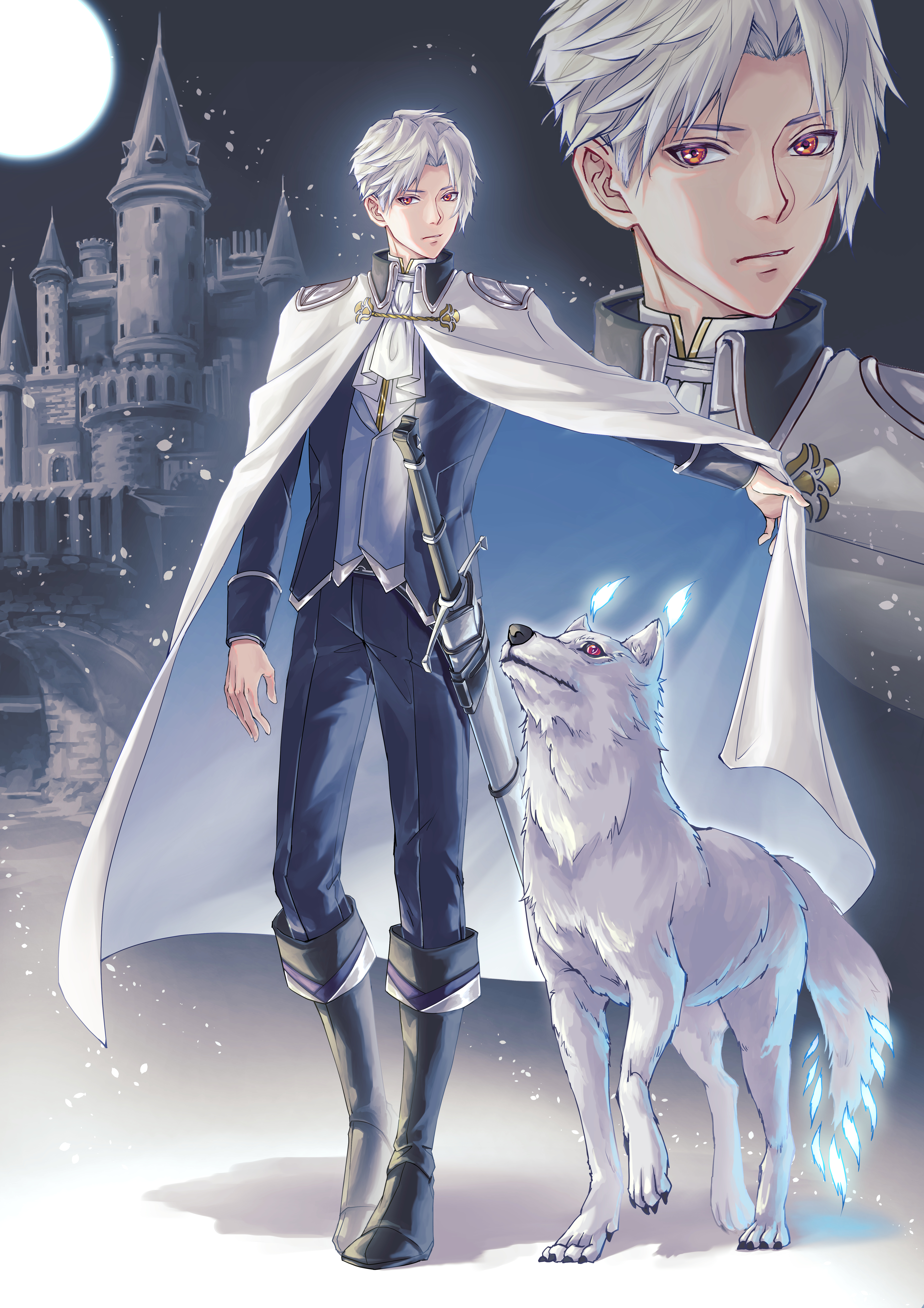 銀狼の近衛騎士　立ち絵-1