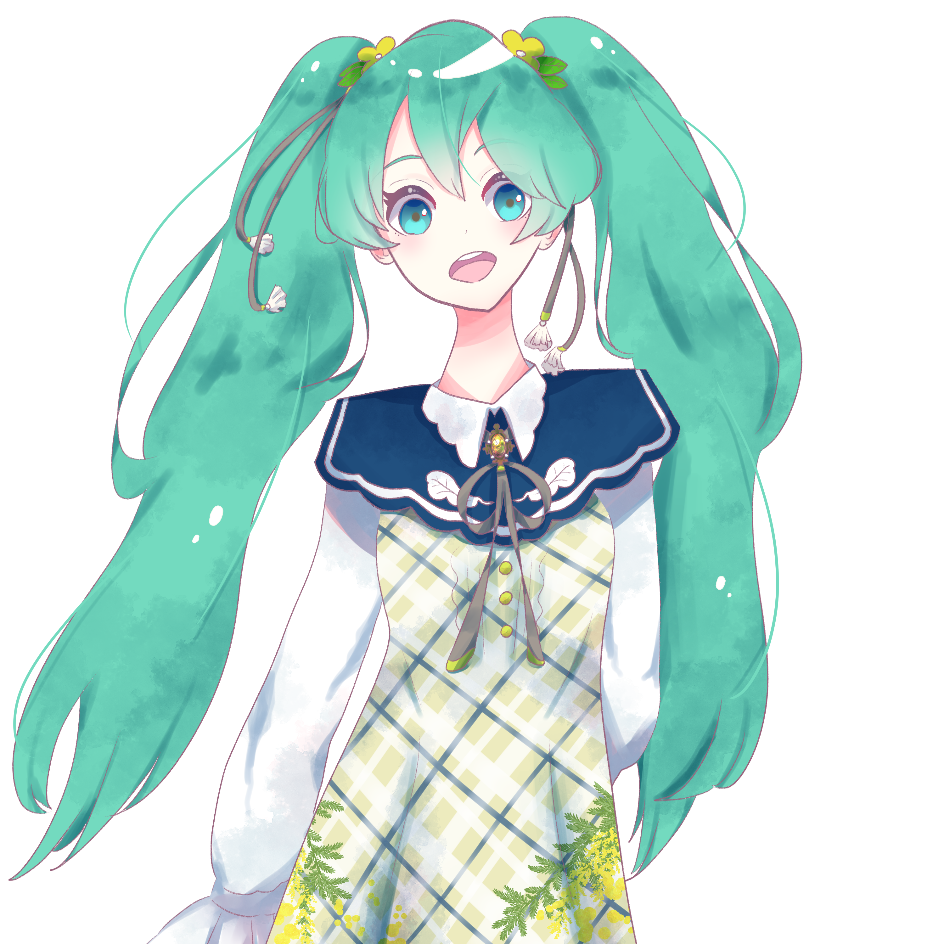 動画用に描いたミクさん笑顔差分
