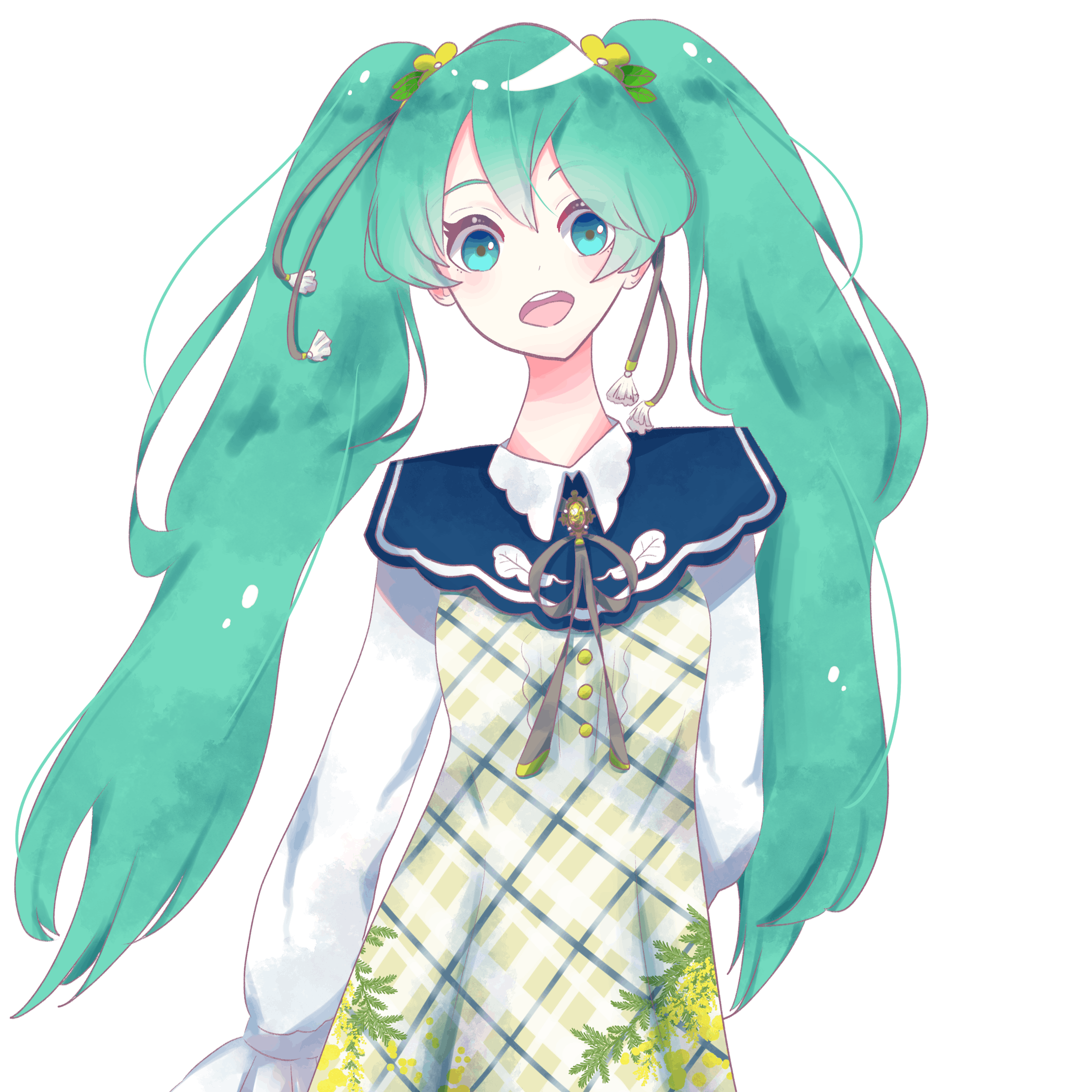 動画用に描いたミクさん笑顔差分 動画用に描いたミクさん笑顔差分