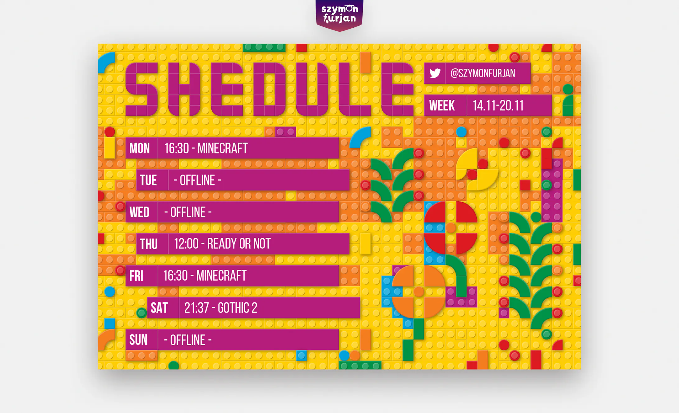 Free Brick Schedule free-brick-schedule