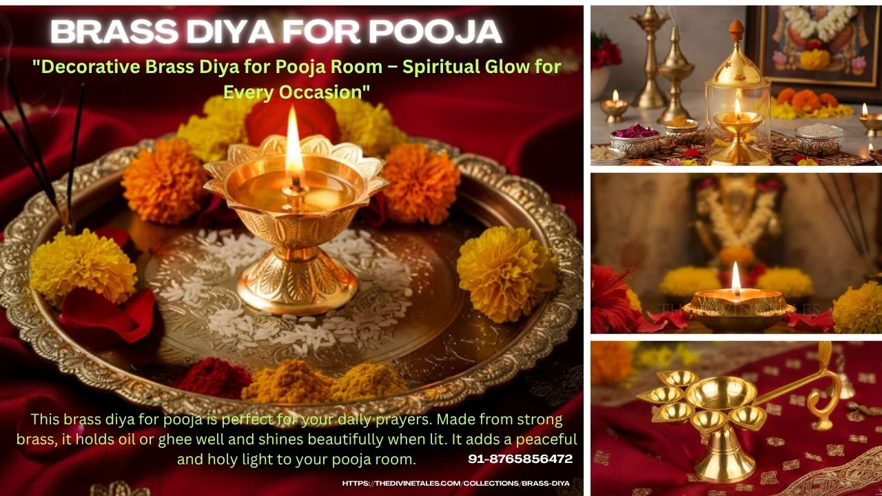 Brass diya for pooja-1
