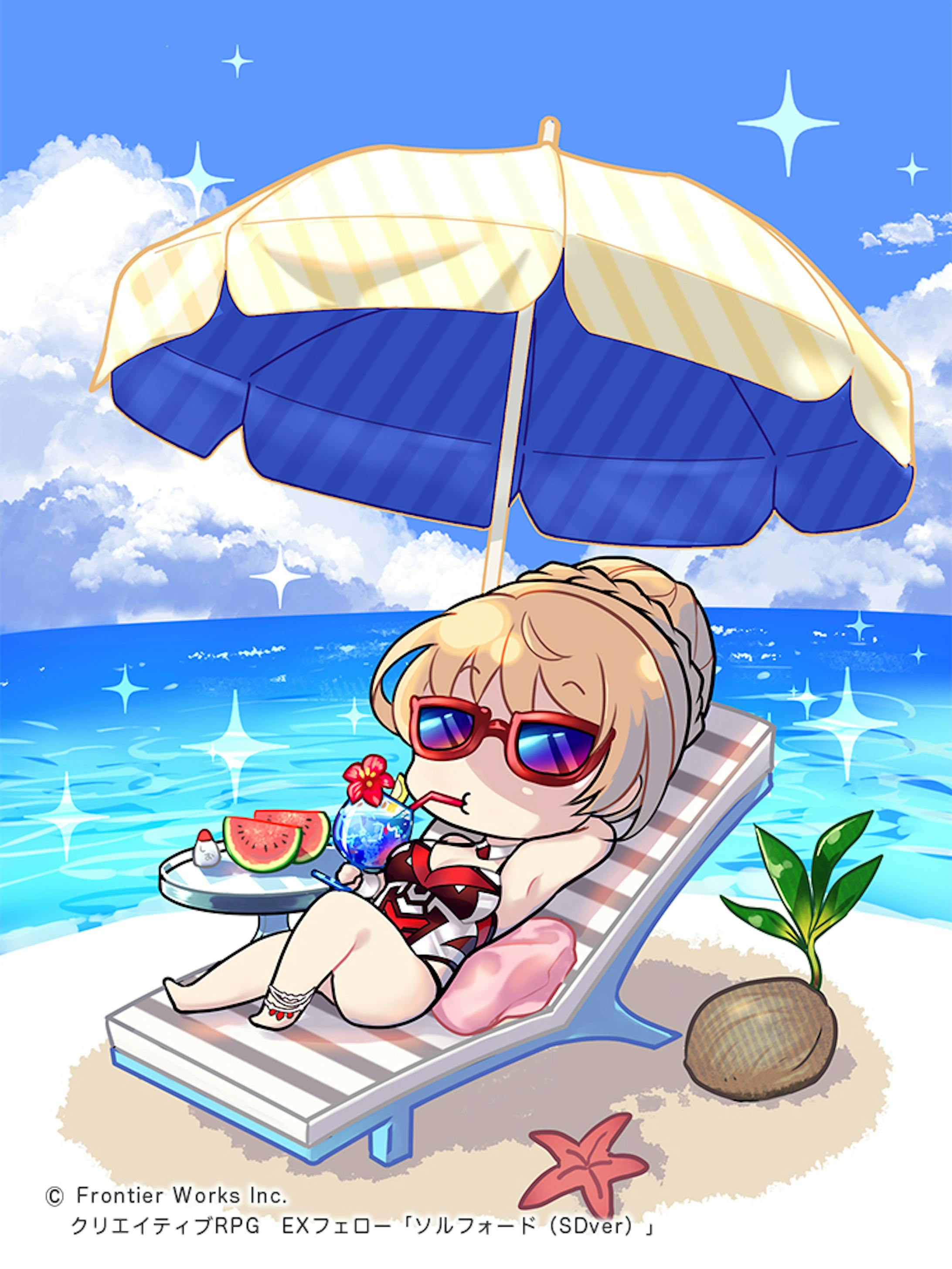 公式 クリエイティブrpg 夏の水着キャンペーン 用イラスト