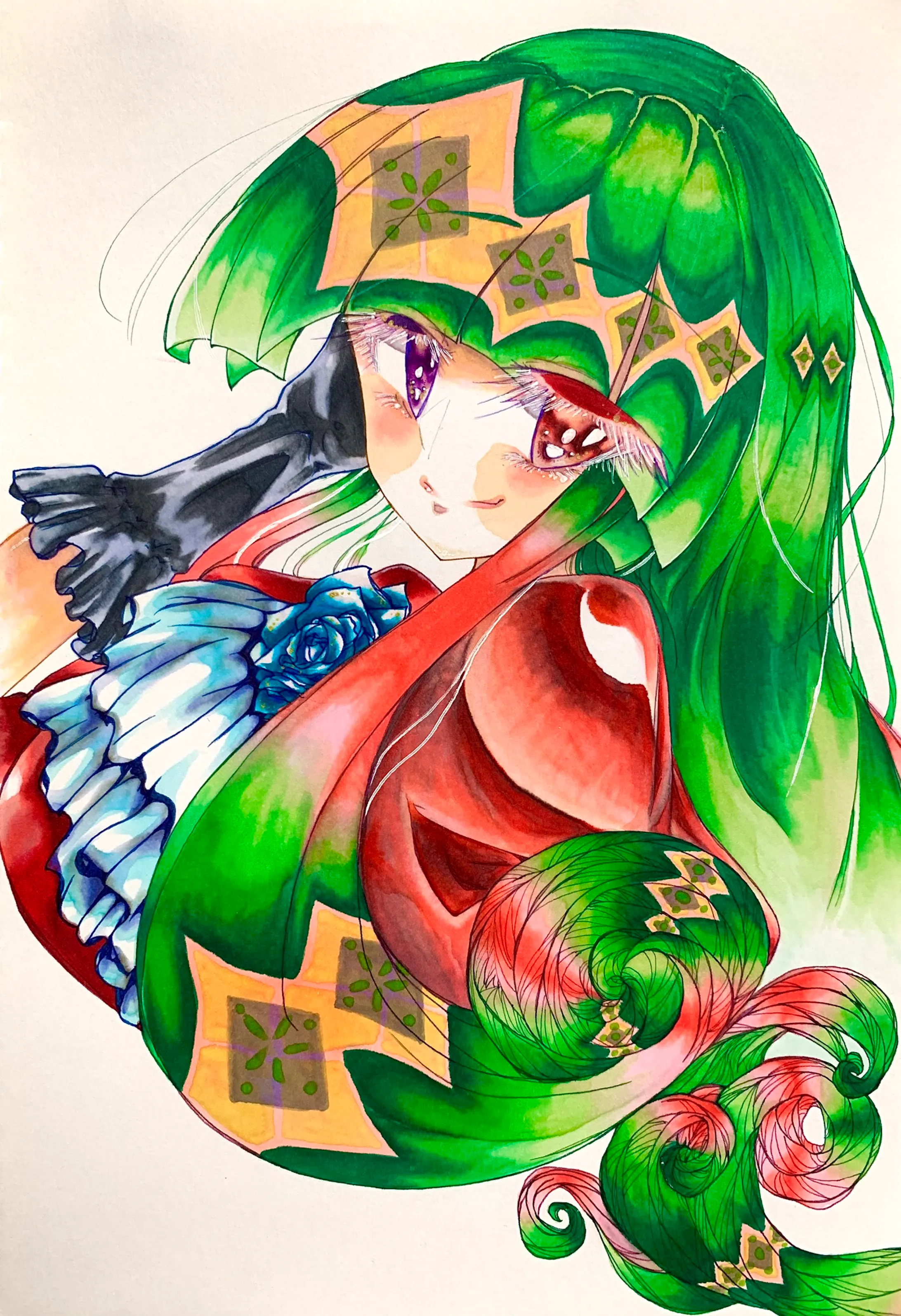 ラメなしキラキライラスト