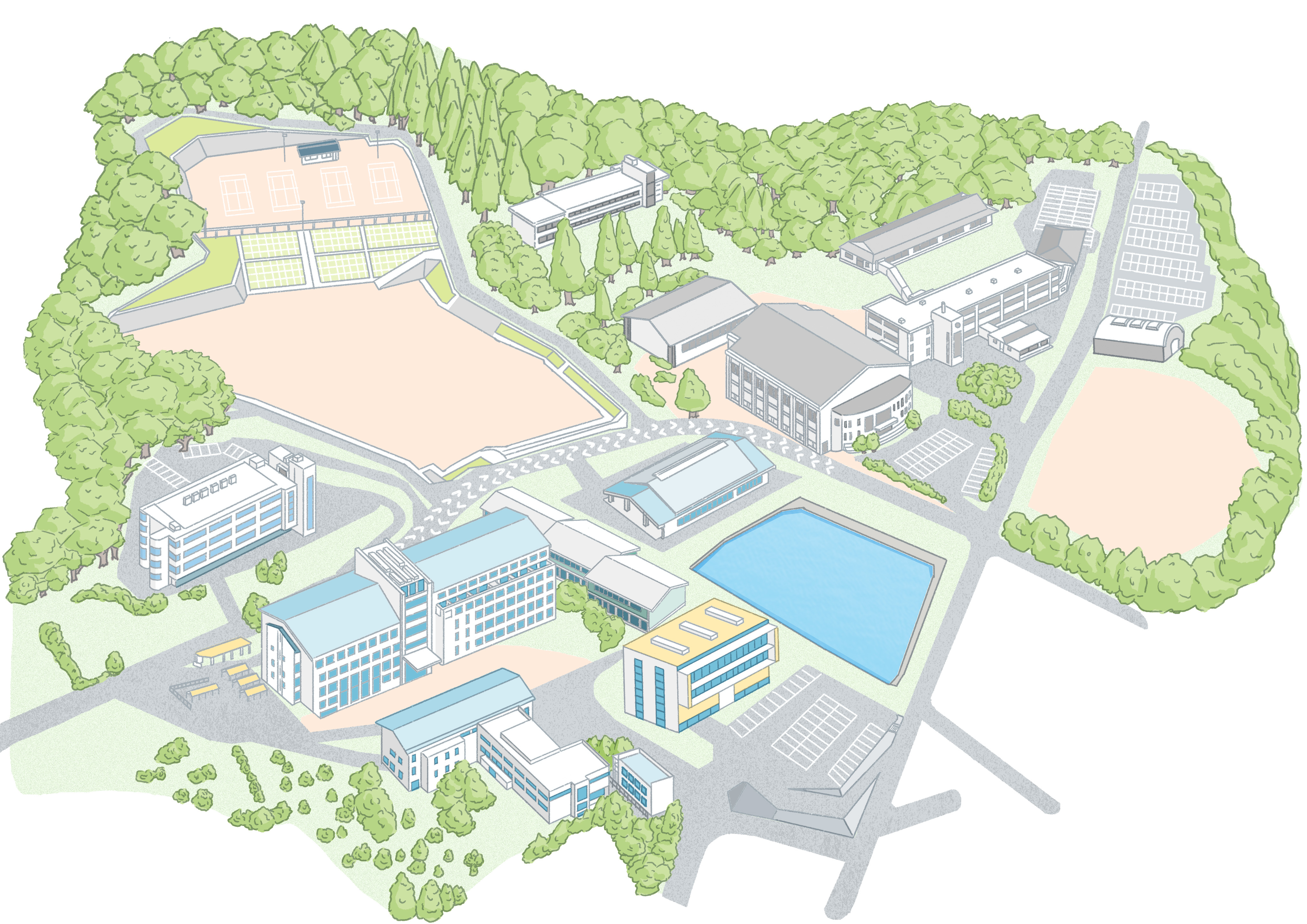 大学のキャンパスマップ-1