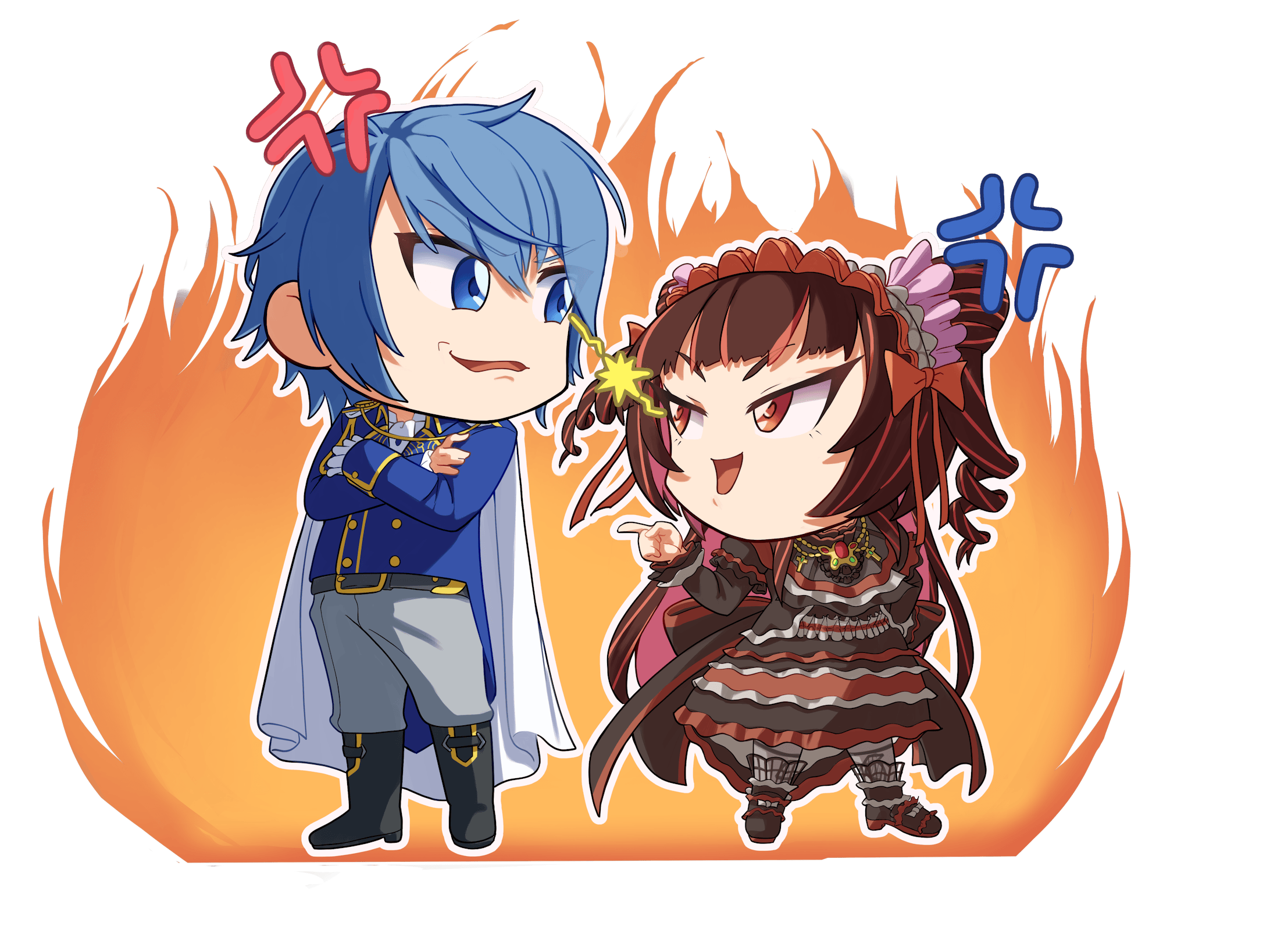 【依頼制作】TRPG用キャラクター立ち絵、ミニキャラ、1枚絵制作-1