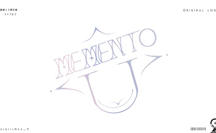 MEMENTO U ライブ用ロゴデザイン