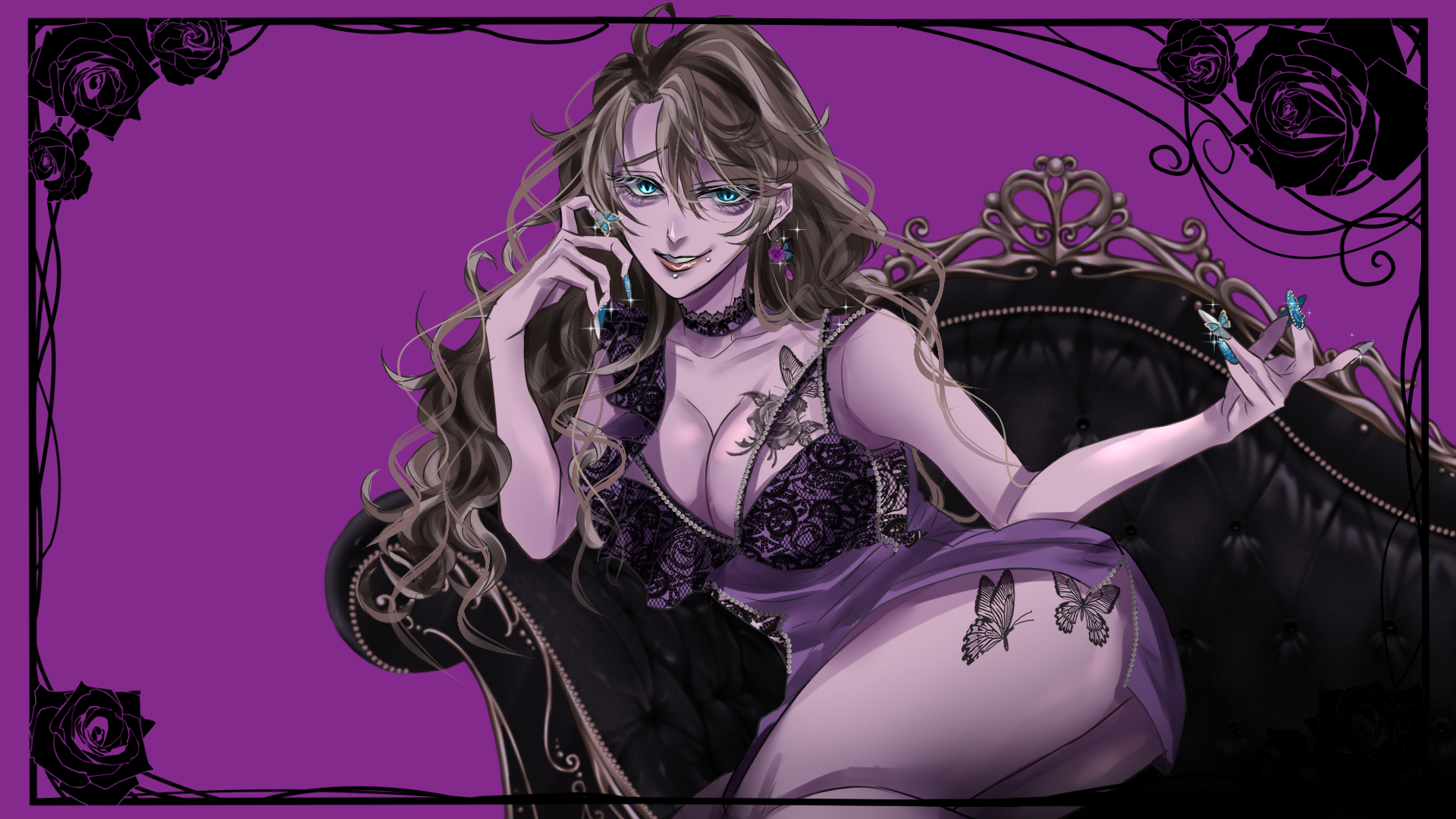 【works】歌い手/亜夜兎エリカ様【歌ってみた動画用イラスト担当】-1