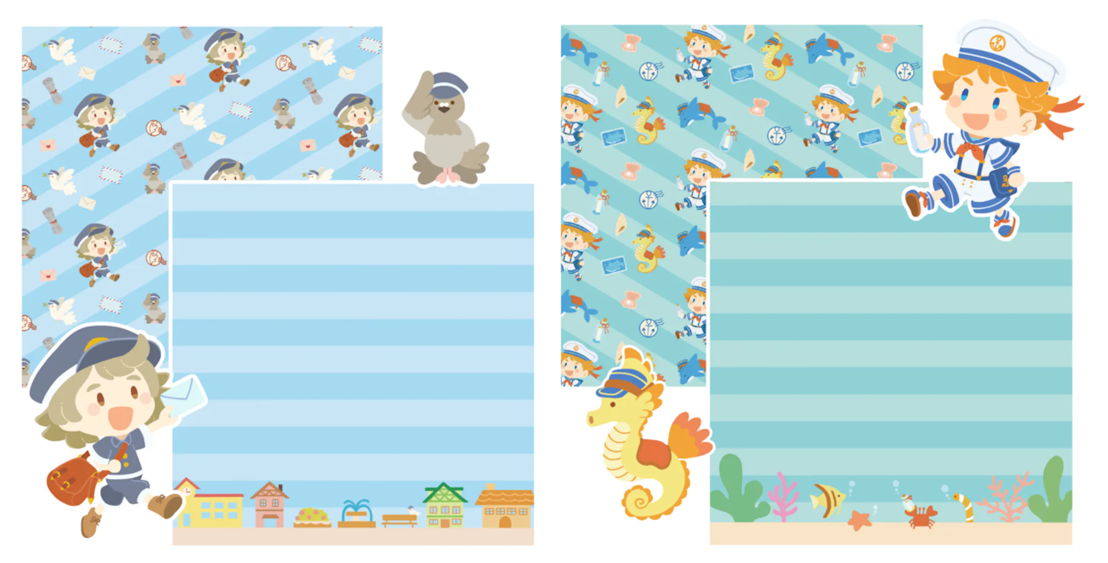 郵便屋さんシリーズ グッズ用イラスト