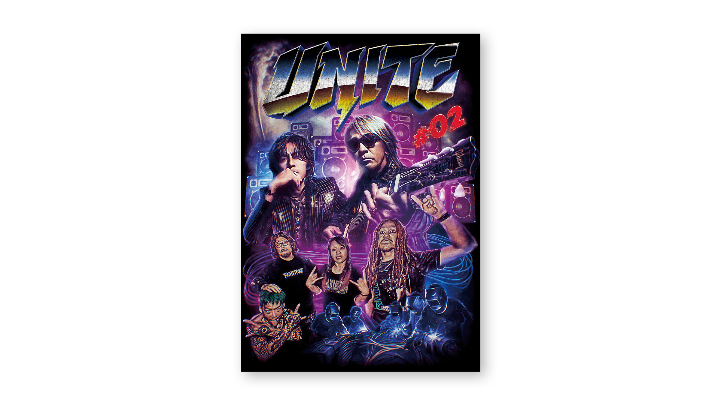 『B’z presents UNITE #02』　B’z × マキシマム ザ ホルモン　コラボTシャツ用ビジュアル-1