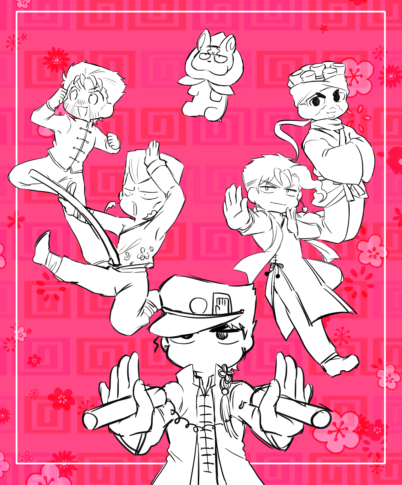 5等身男全身（下書き～色塗り）-1