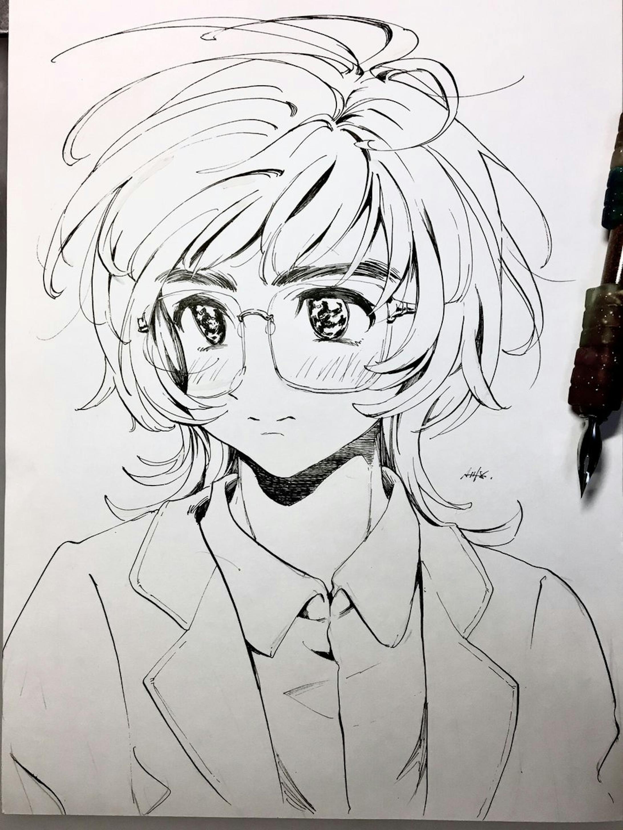 アナログ線画