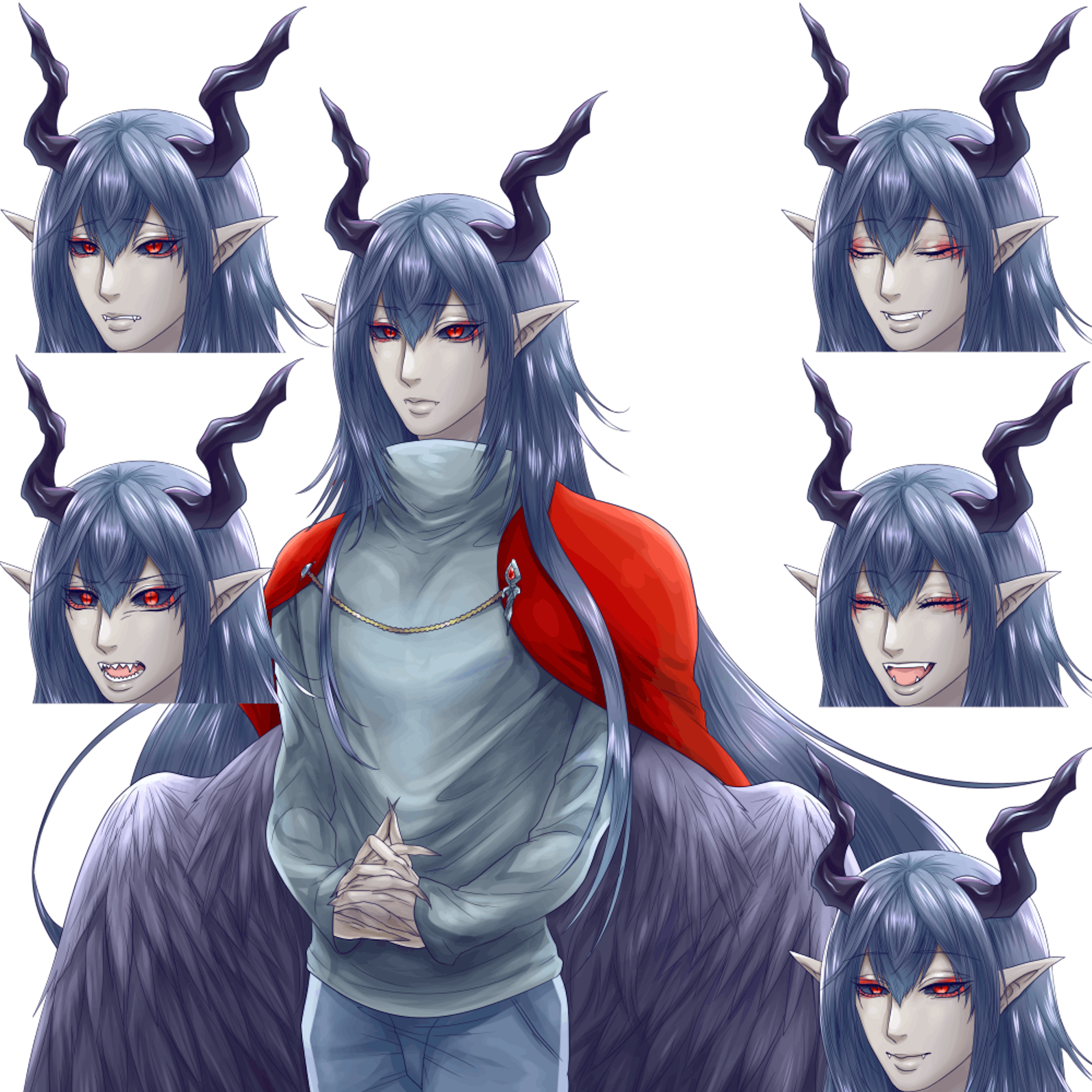 魔王っぽいキャラの立ち絵sample 魔王っぽいキャラの立ち絵sample