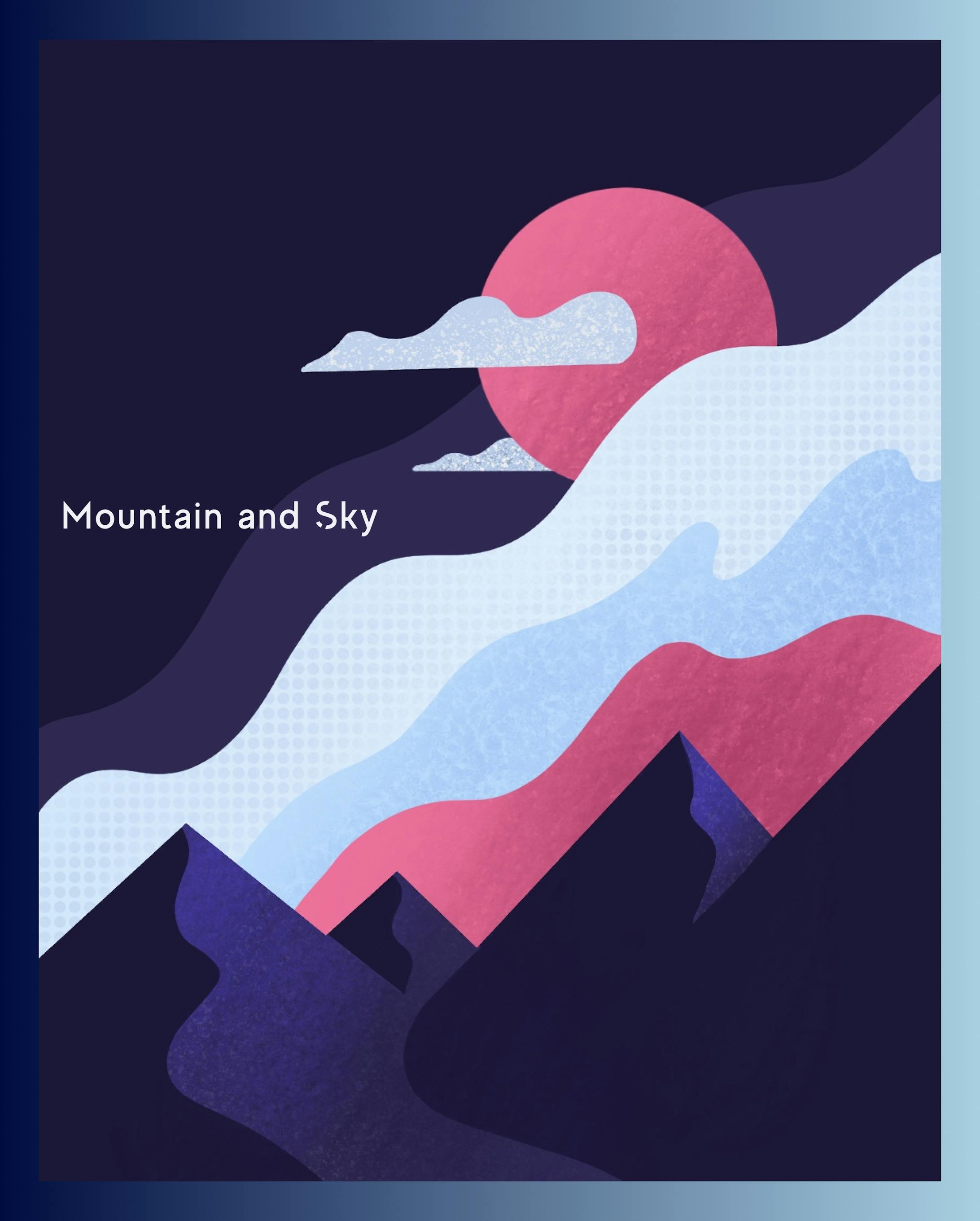 Mountain and Sky : procreate-1