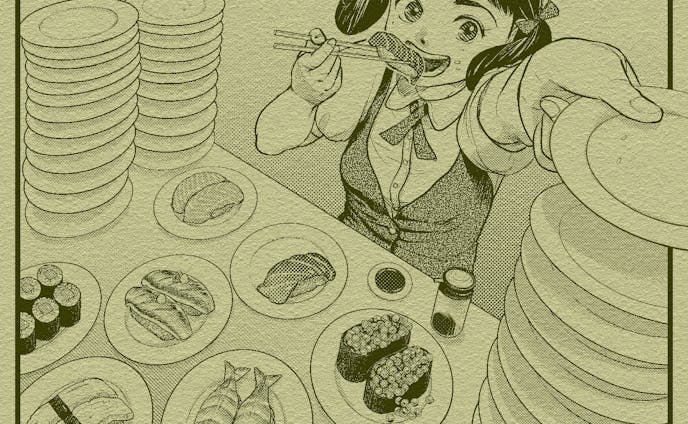 【食べ物×人物シリーズ】回転寿司×フードファイター