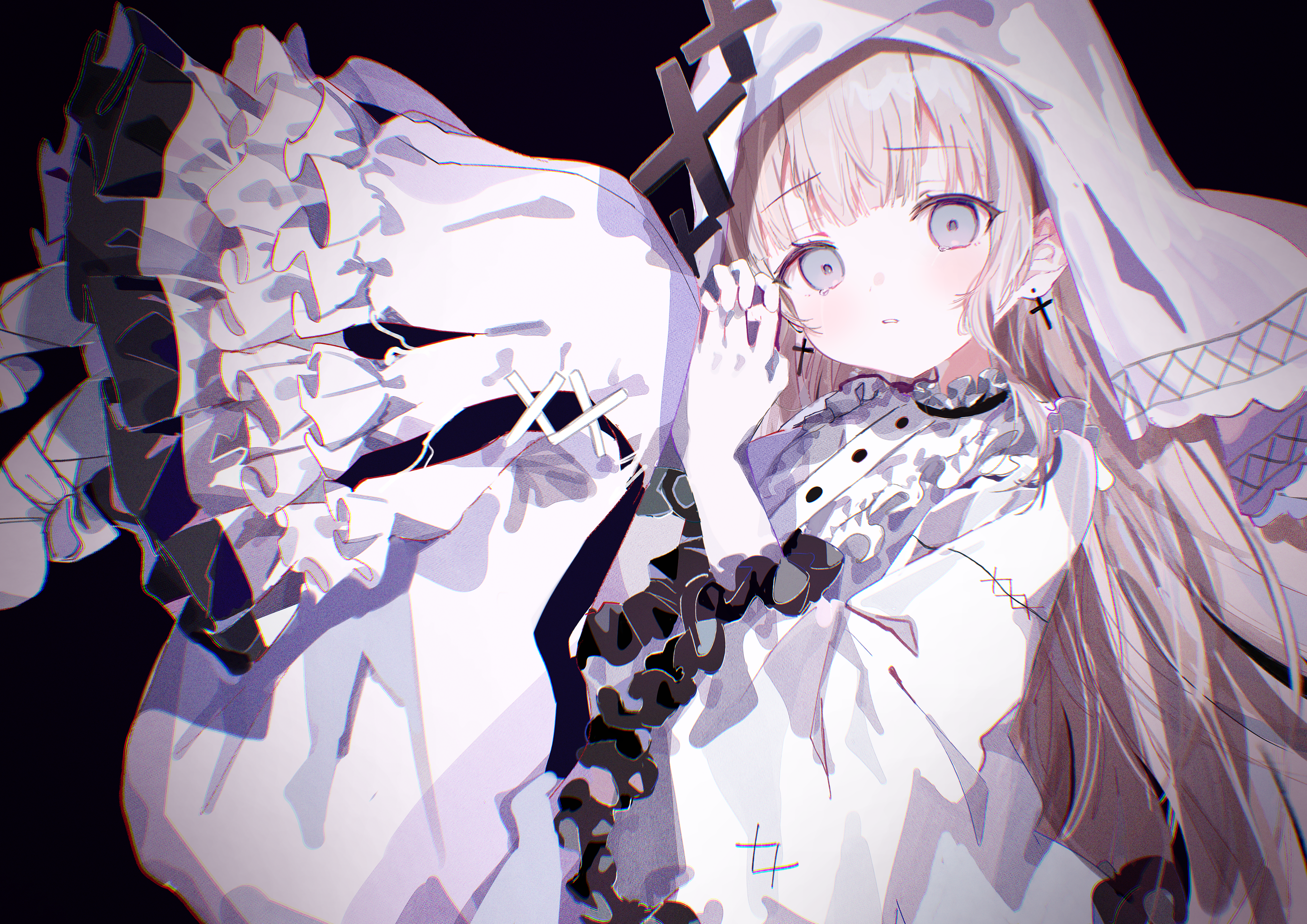 イラストコンテスト用イラスト(魔法少女ノ魔女裁判)-1