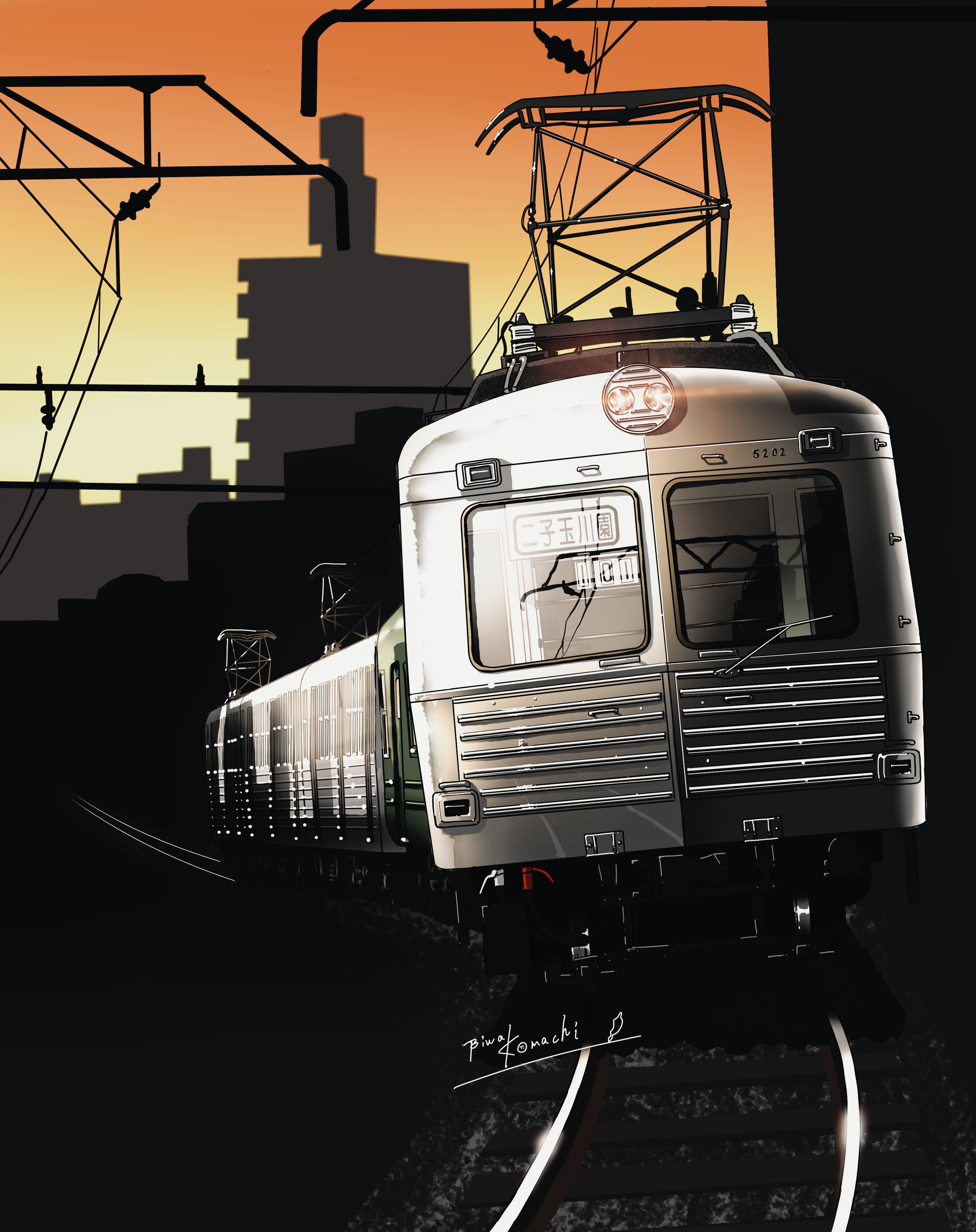 ポポンデッタ様　鉄道模型パッケージ用イラスト-1