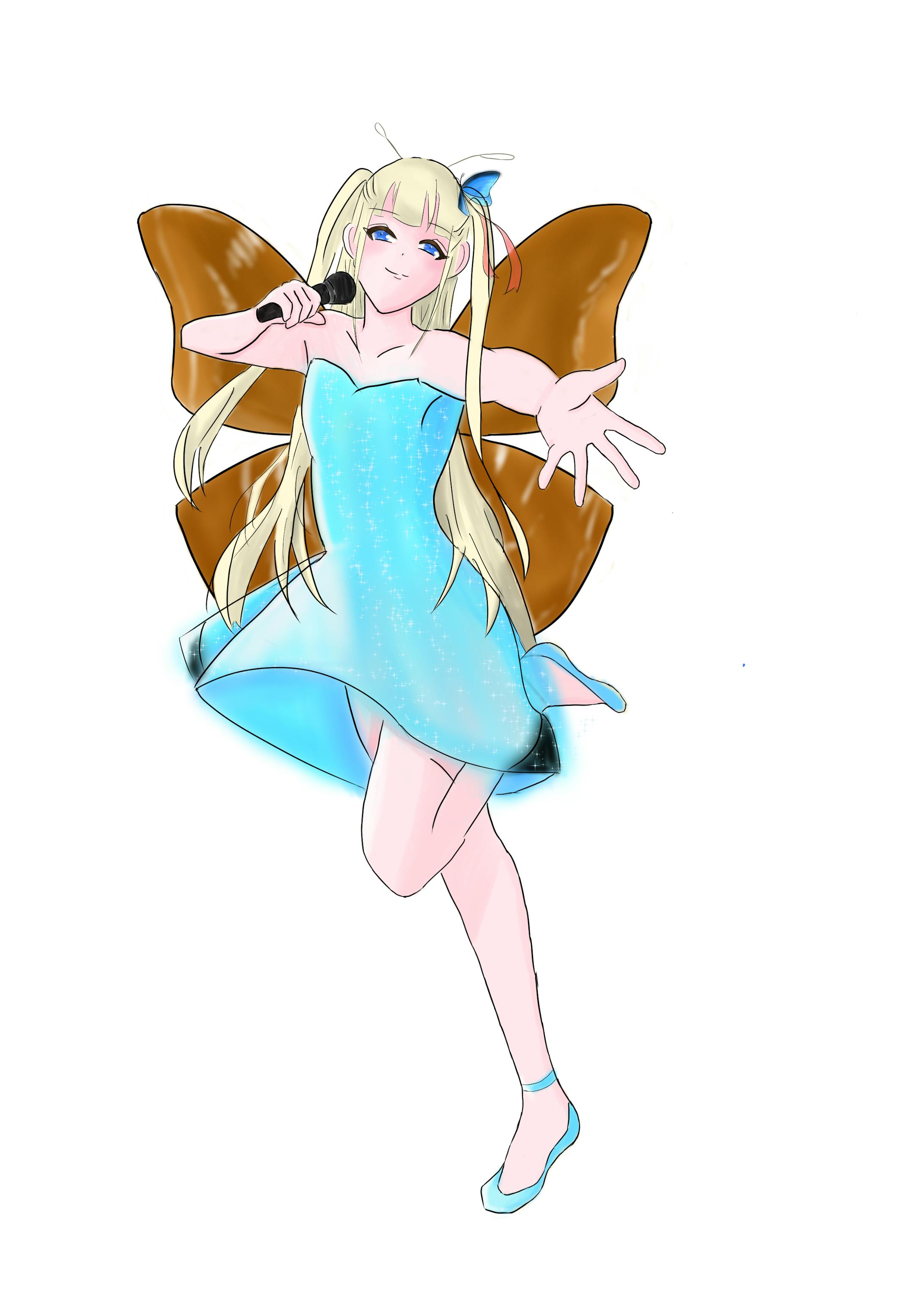 モルフォ蝶　擬人化-1