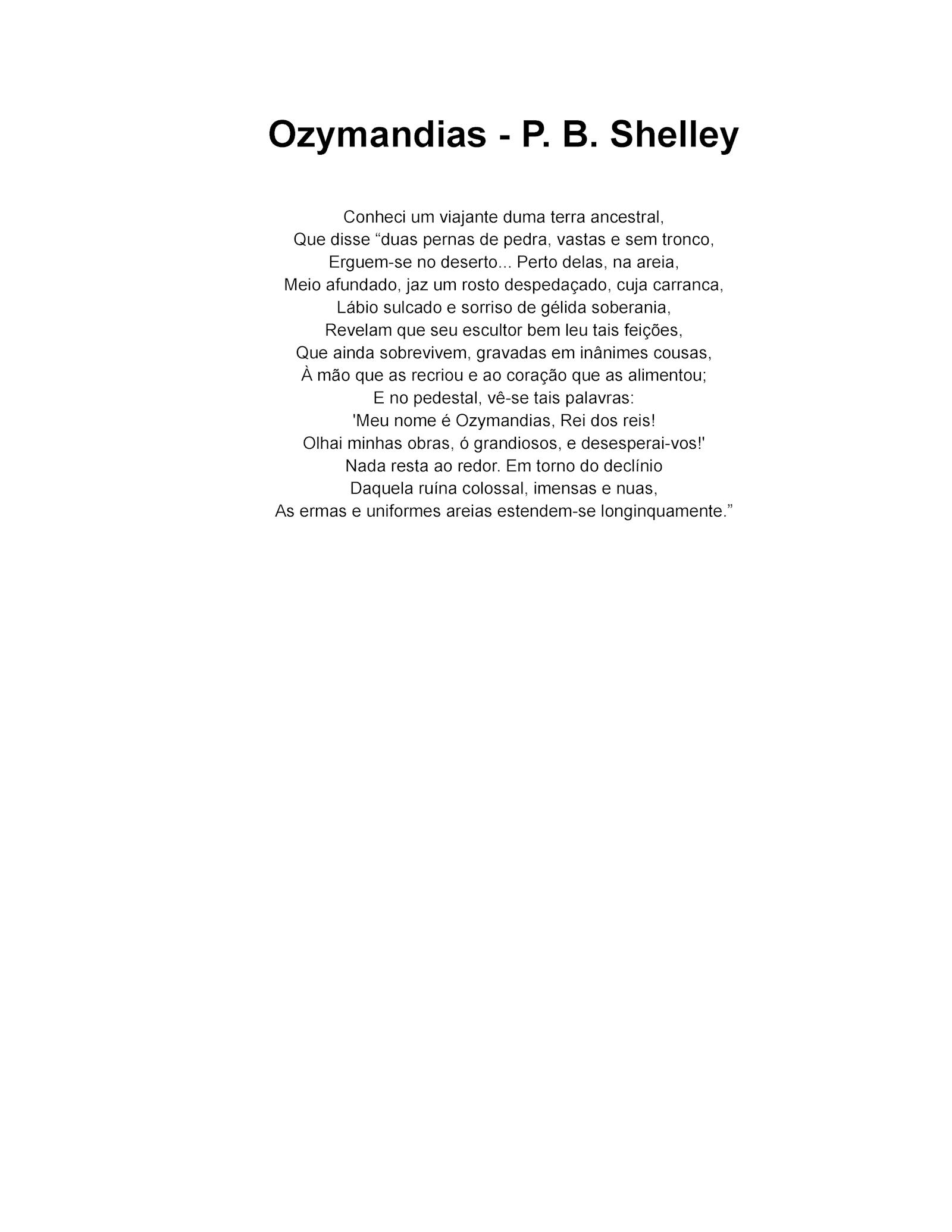 Ozymandias