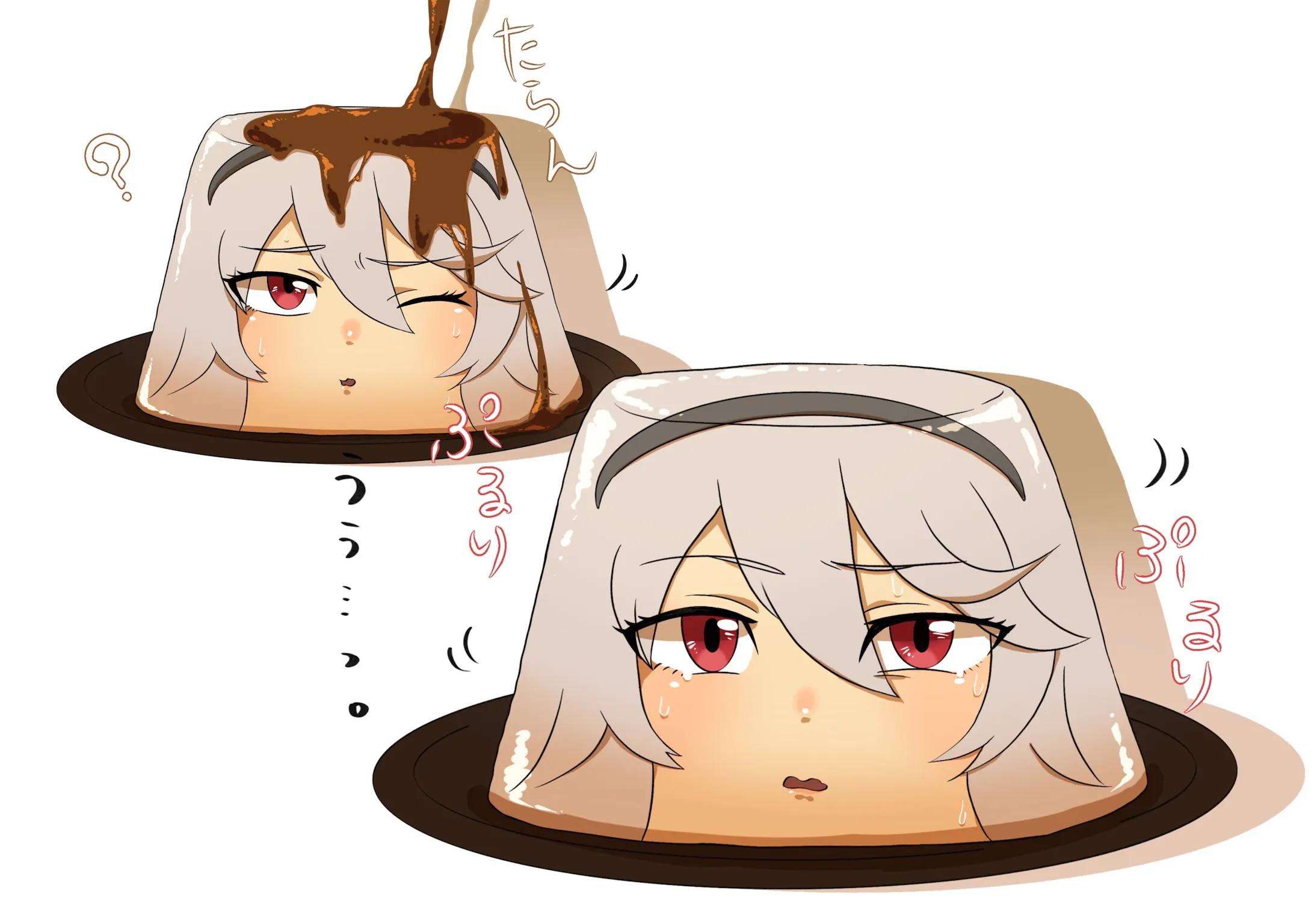 ご依頼 版権キャラのプリン化イラスト