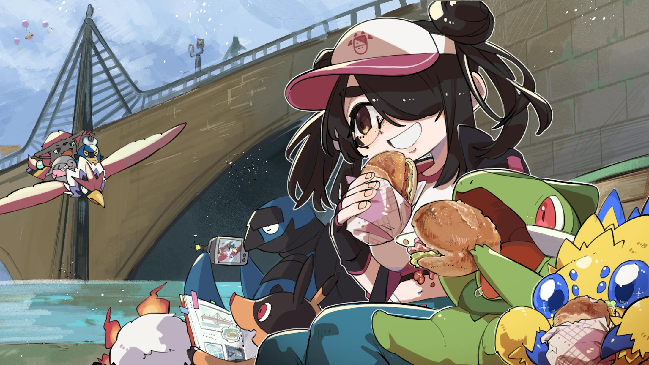 【ポケモンホワイト2】橋のたもとでピクニック-1