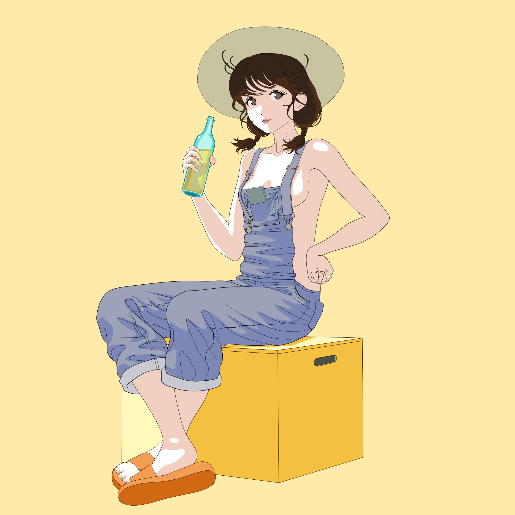 裸オーバーオール 差分あり