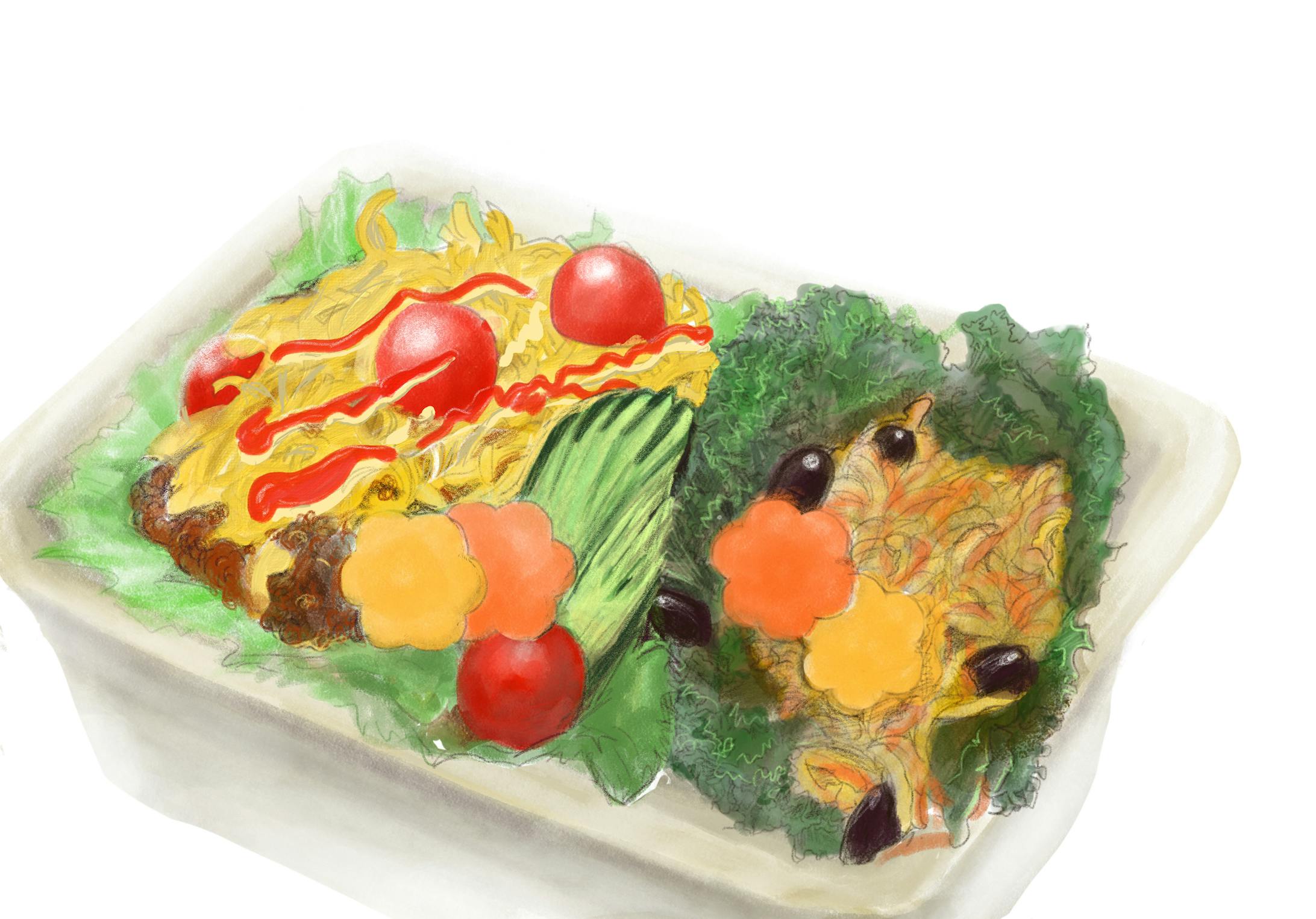 お弁当のイラスト