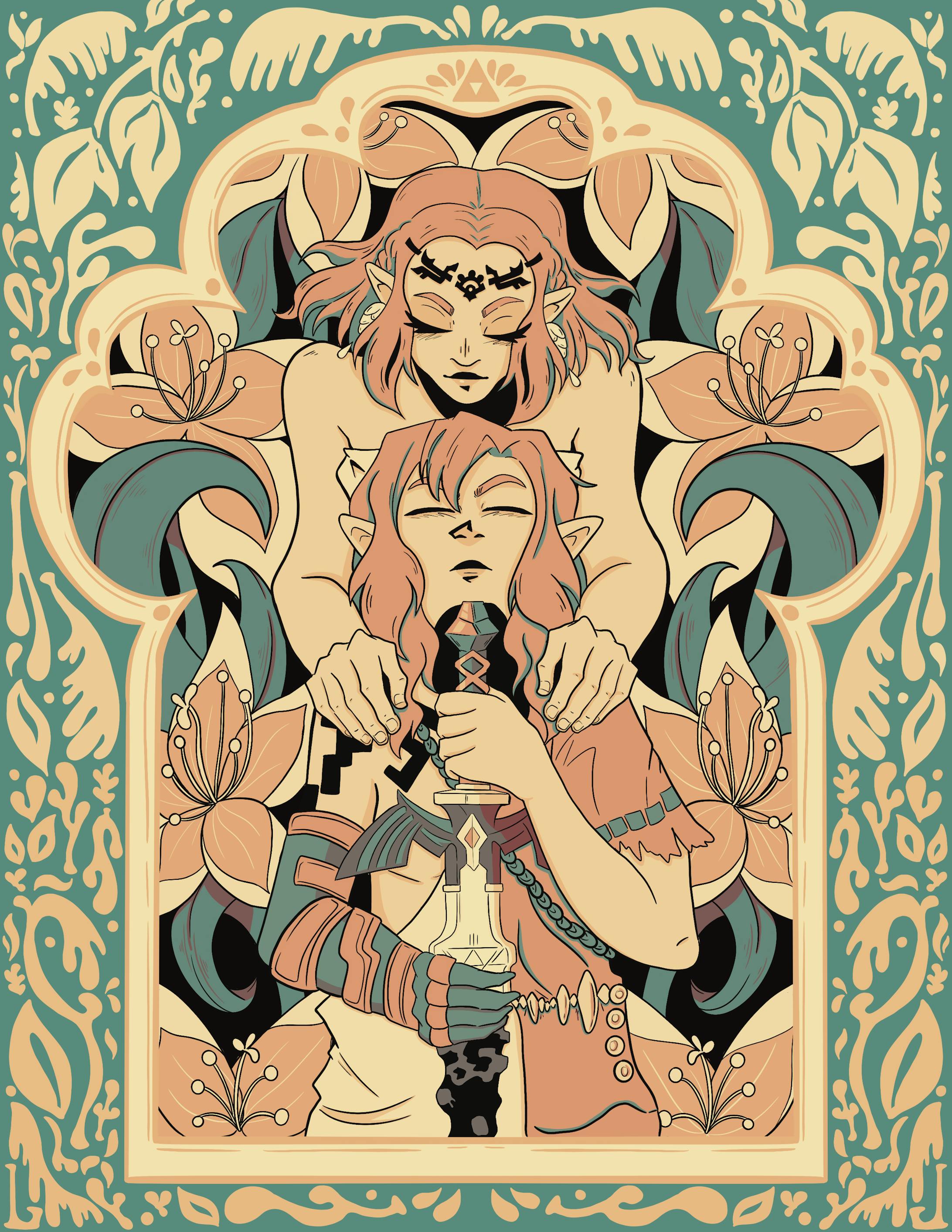 Legend Of Zelda Illustrated Fan art -1