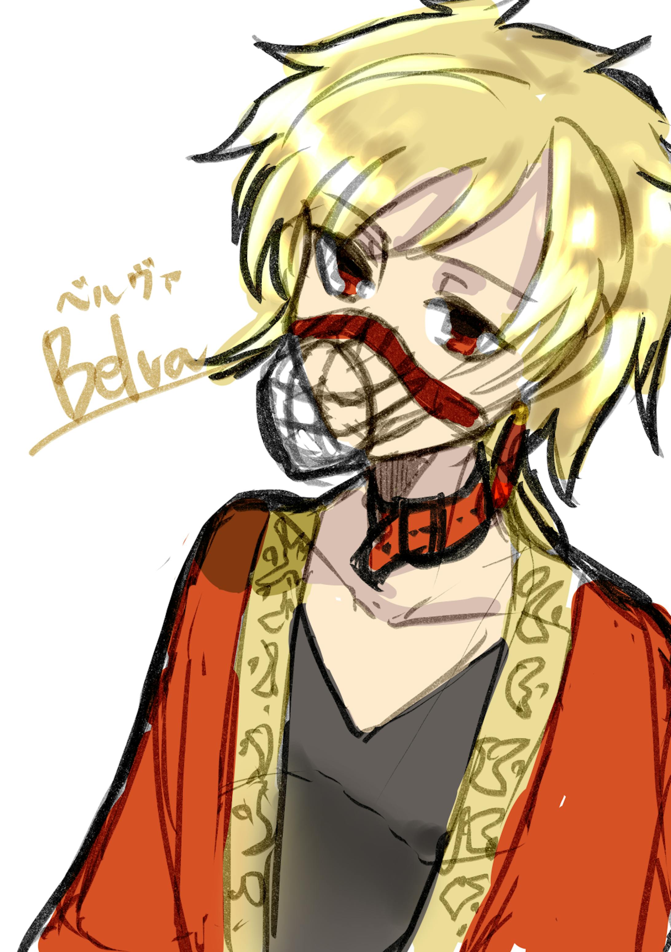 一番最初に直感だけで描いたラフです。