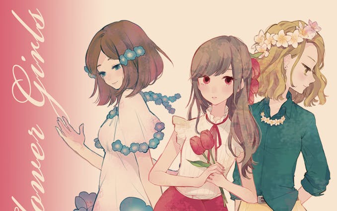 Language flower girls