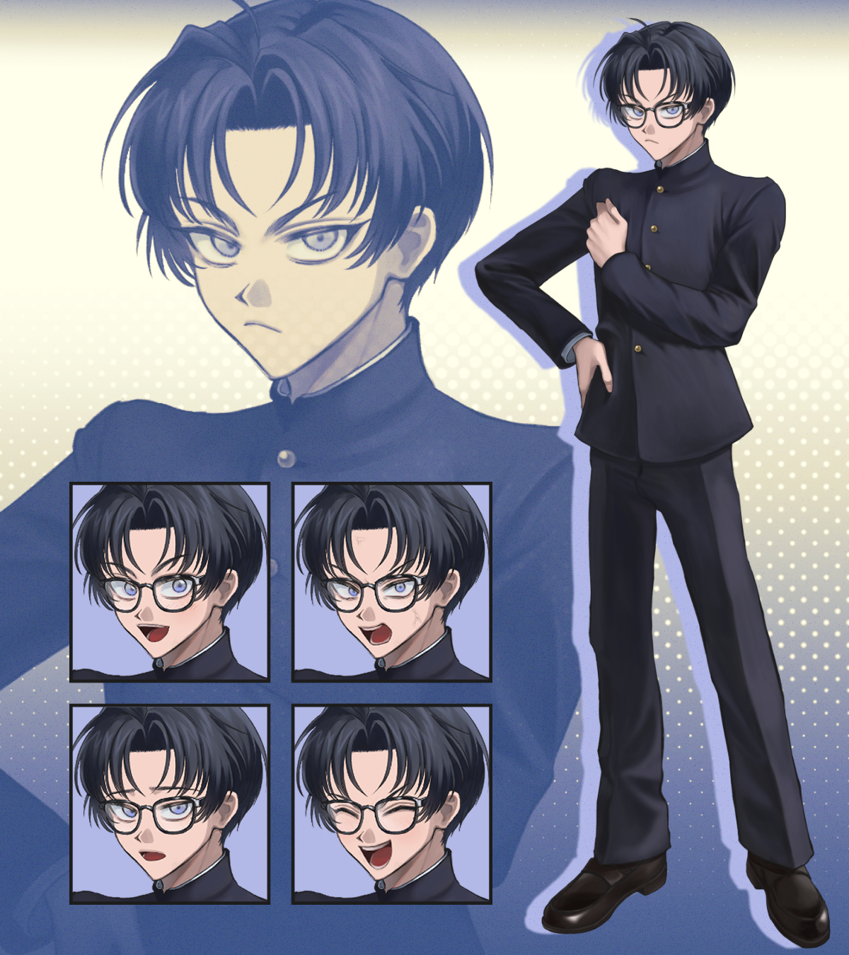 【販売】立ち絵(男子高校生)-1