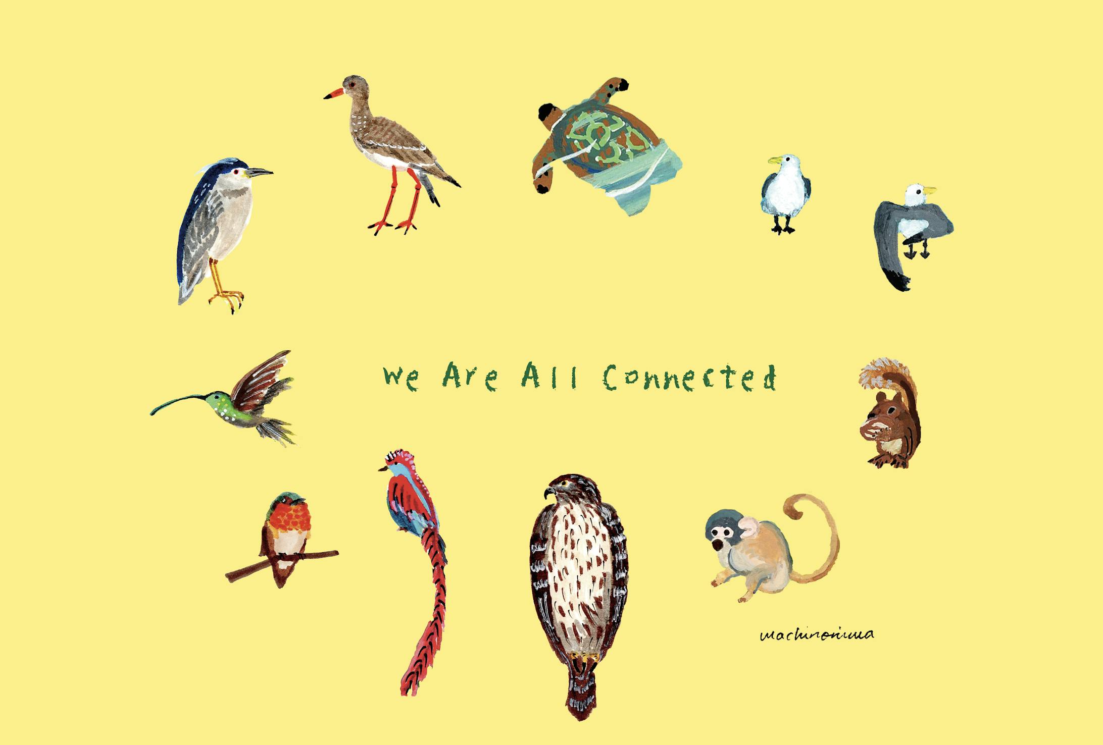 環境問題を訴える鳥たち-1