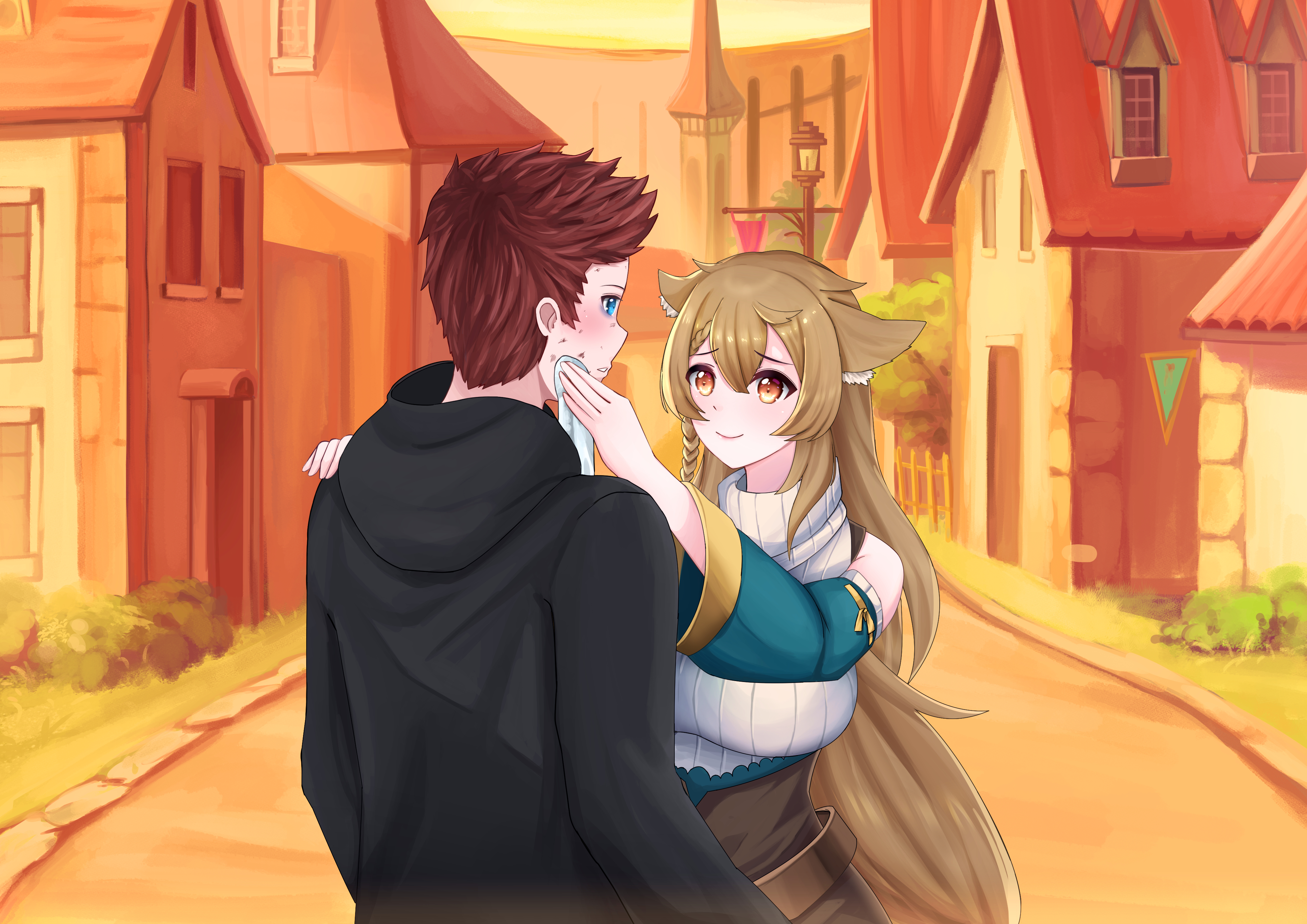 fanart konosuba and original character-1