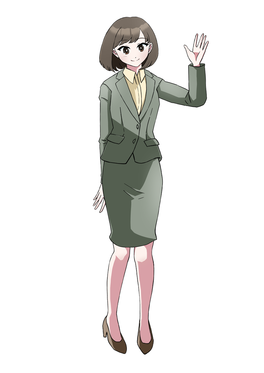 【サンプル】スーツ　女性　リクルート　オフィス-1