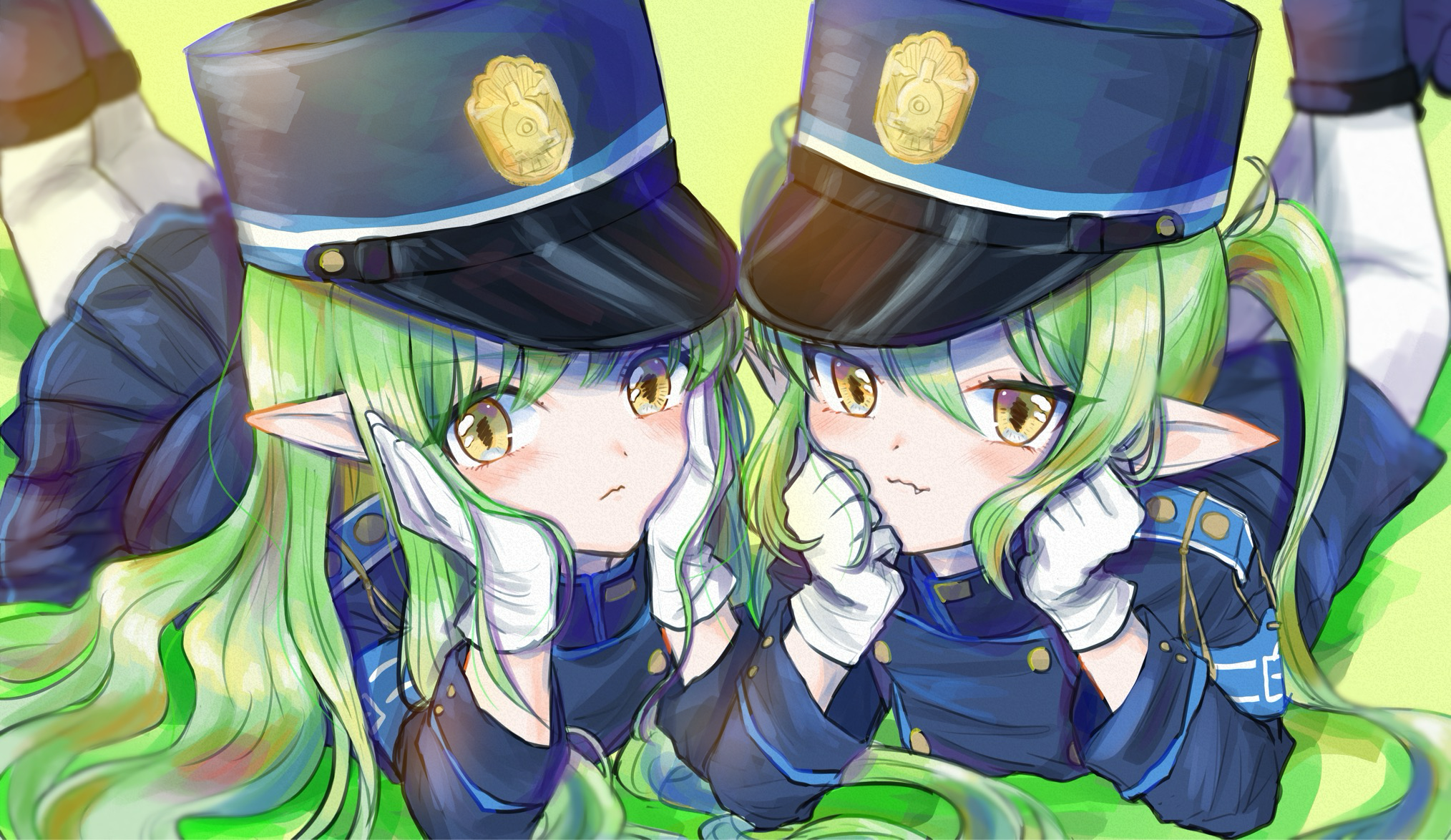 ブルーアーカイブノゾミ】ヒカリとノゾミ‪🐈‍⬛🤍 #イラスト‬