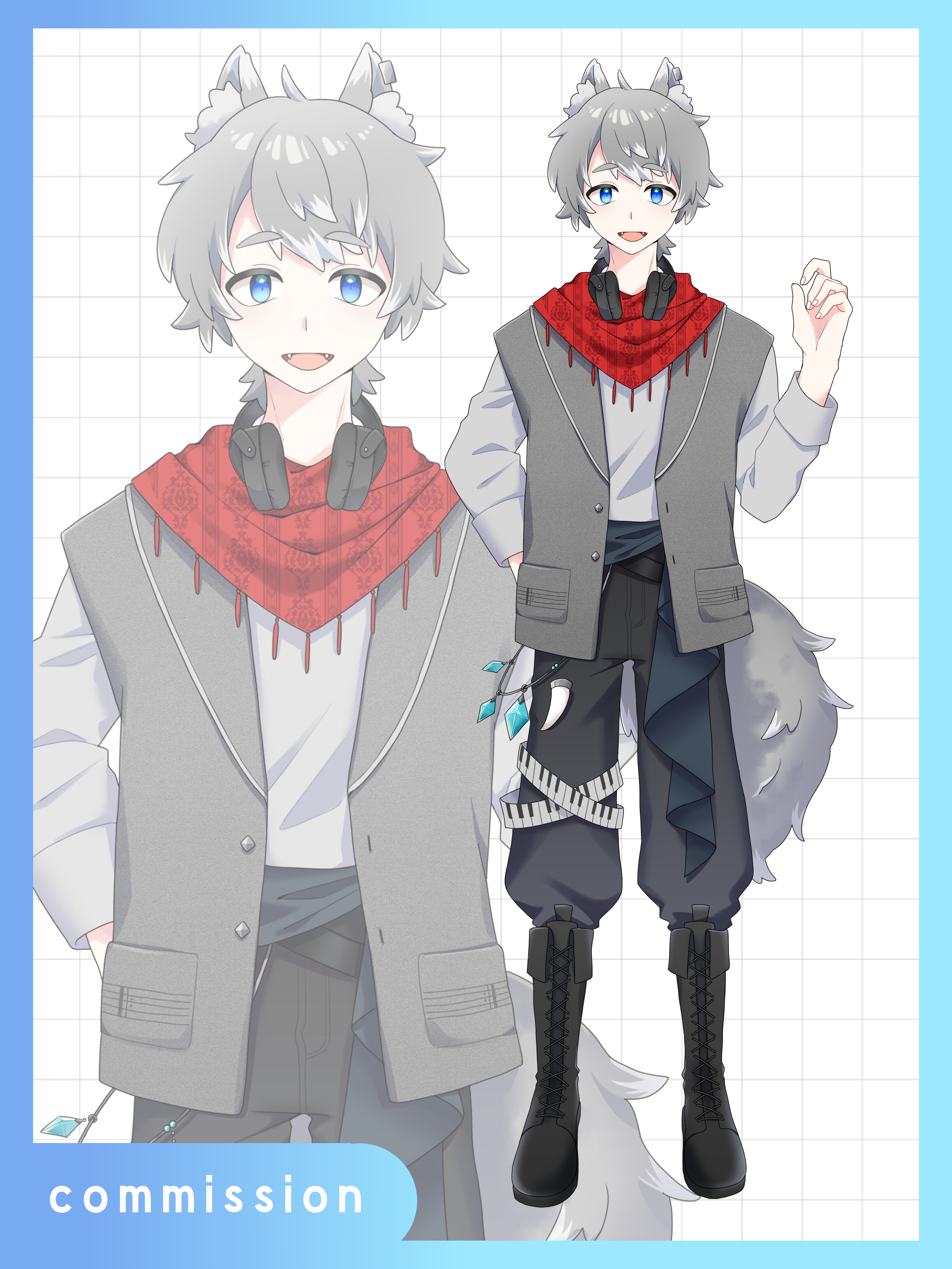 歌狼なかの様 ¦ 立ち絵-1