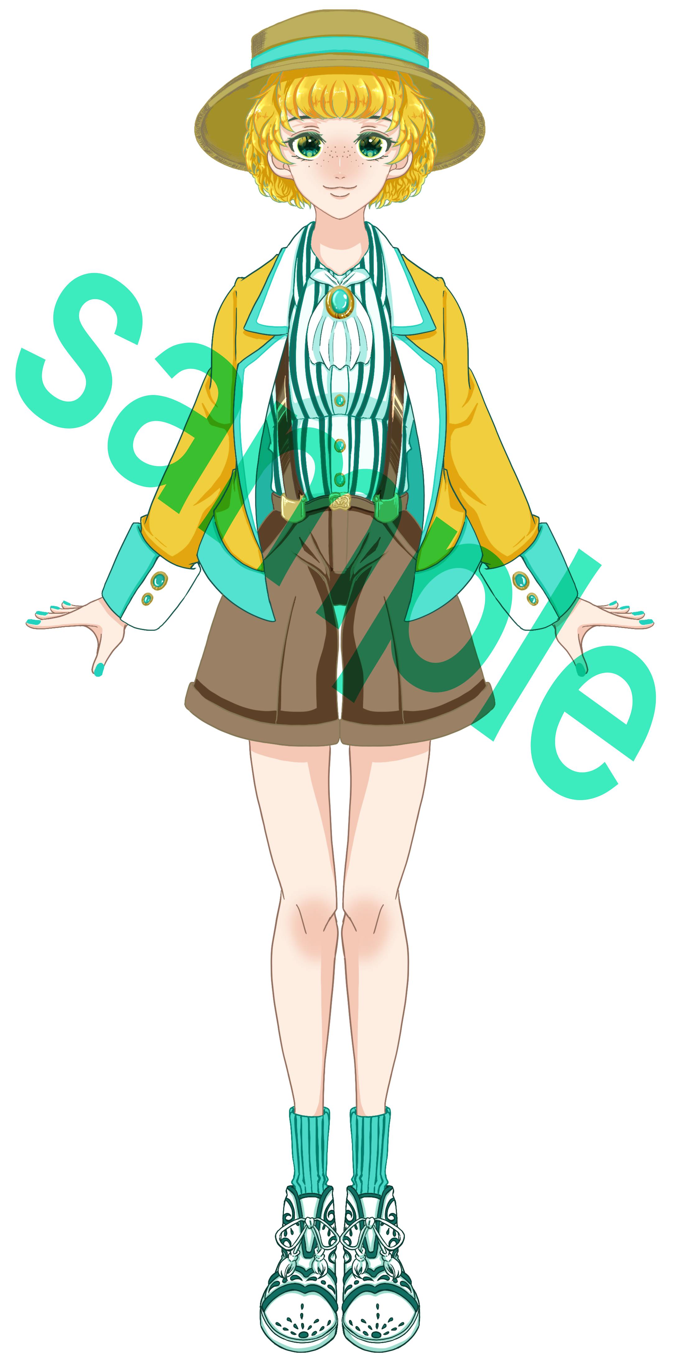 No.06（Live2d用 女性キャラクター03）-1