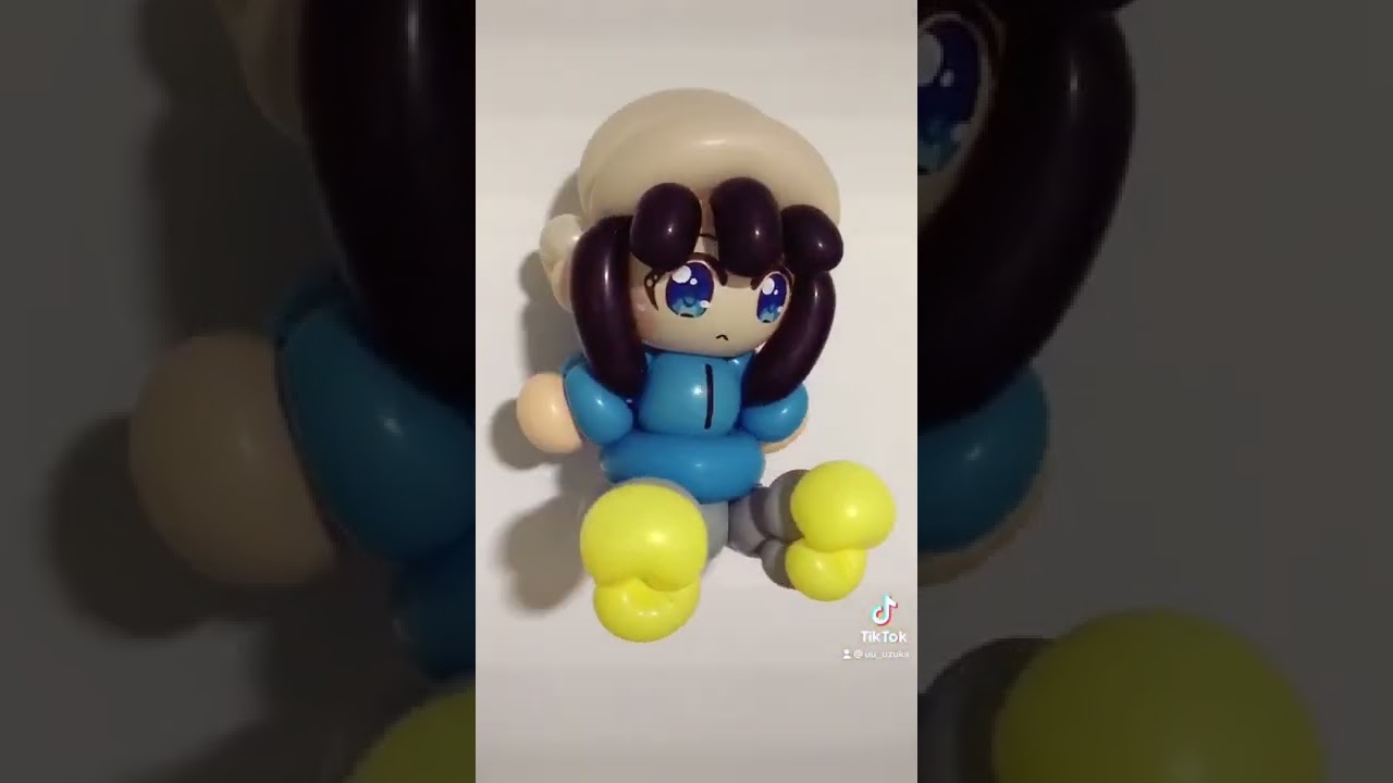 #海凪ひより (#スローループ )を#バルーンアート で#作ってみた #vtuber #balloon #balloonart #風船 #slowloop