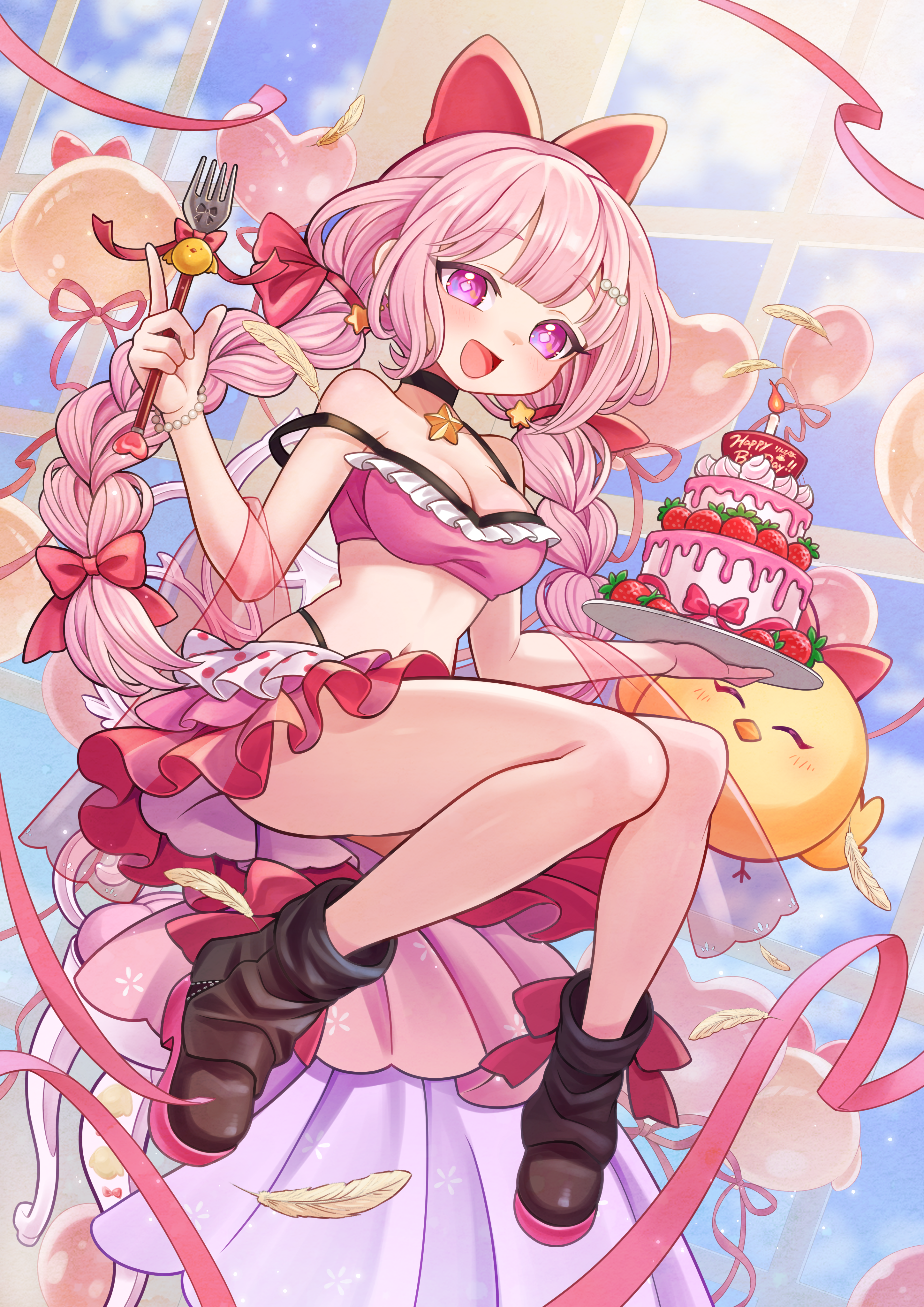 りんぴよ様　お誕生日イラスト-1