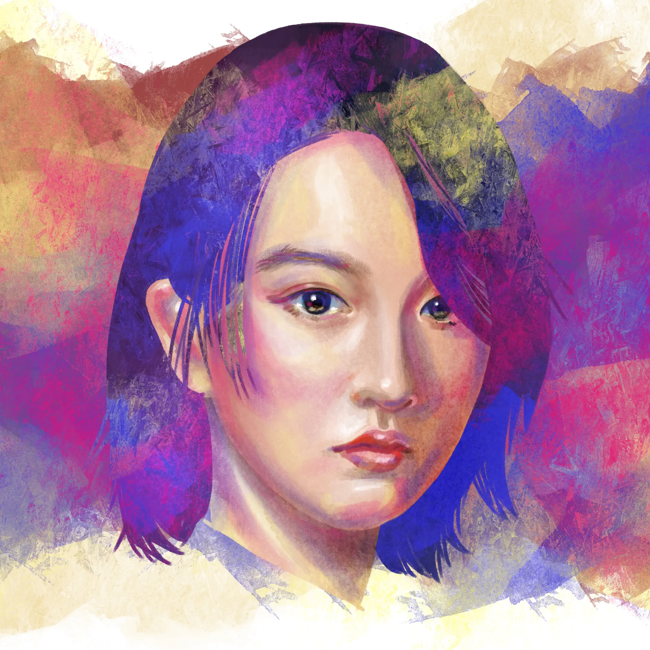 人物イラスト 油絵風 人物イラスト 油絵風