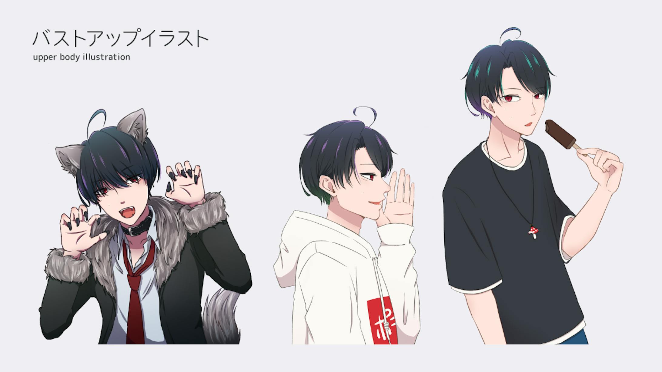 みやまぎしゅう バストアップイラスト みやまぎしゅう バストアップイラスト